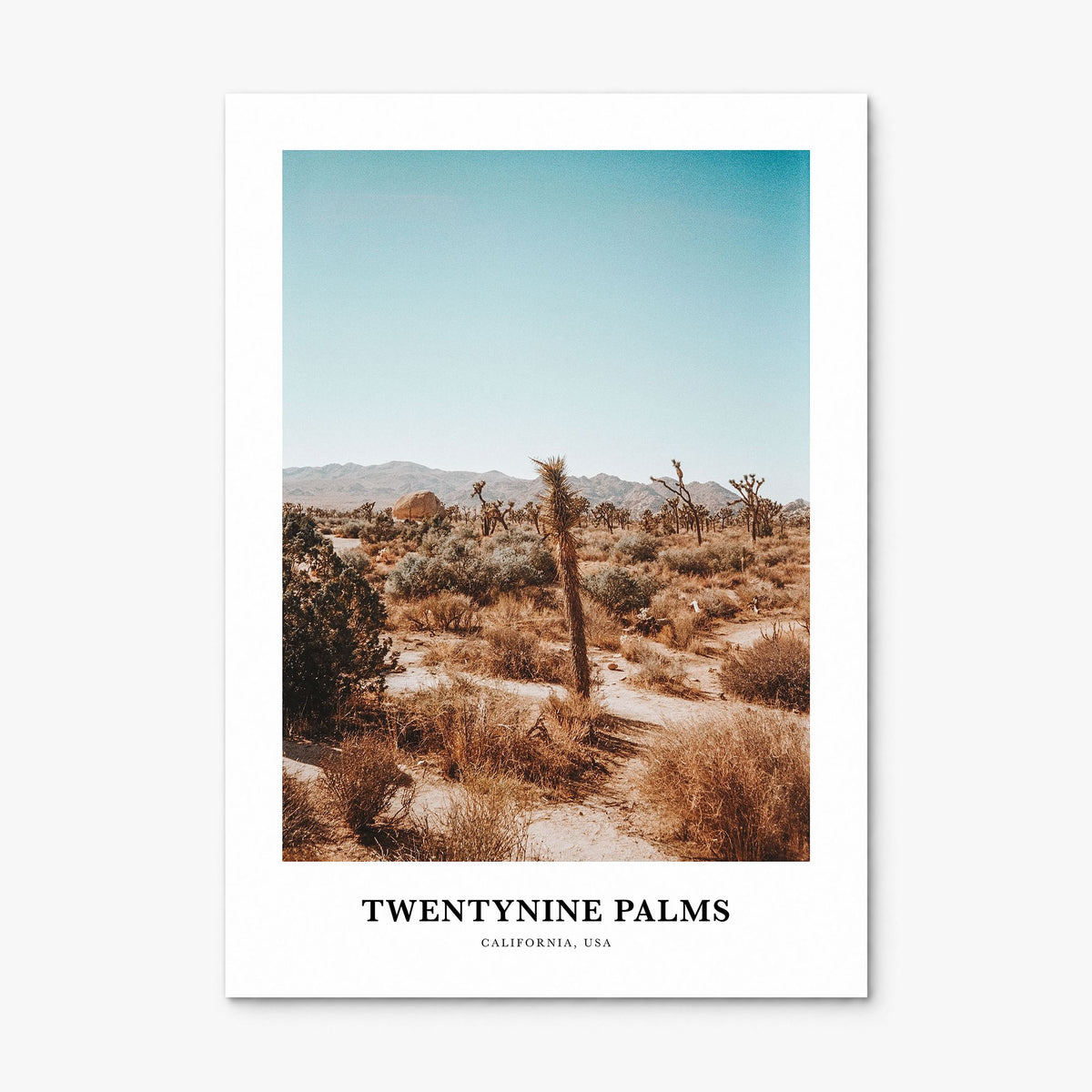 Twentynine Palms Classic Poster, print only (unframed)