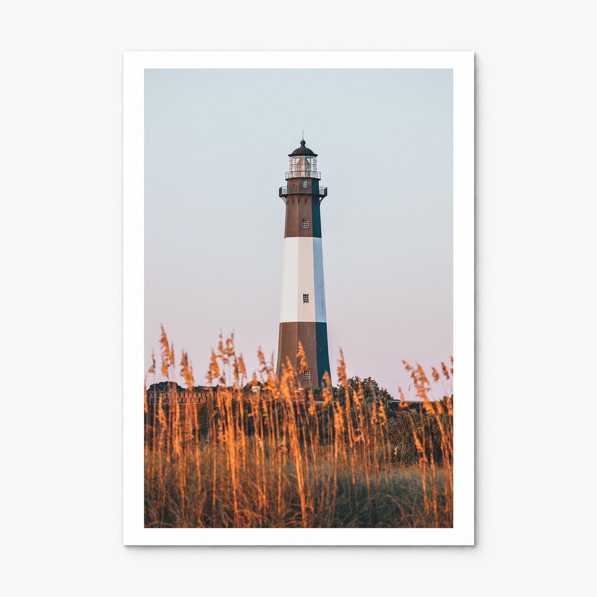 Tybee Island Photo Poster, print only (unframed), white border