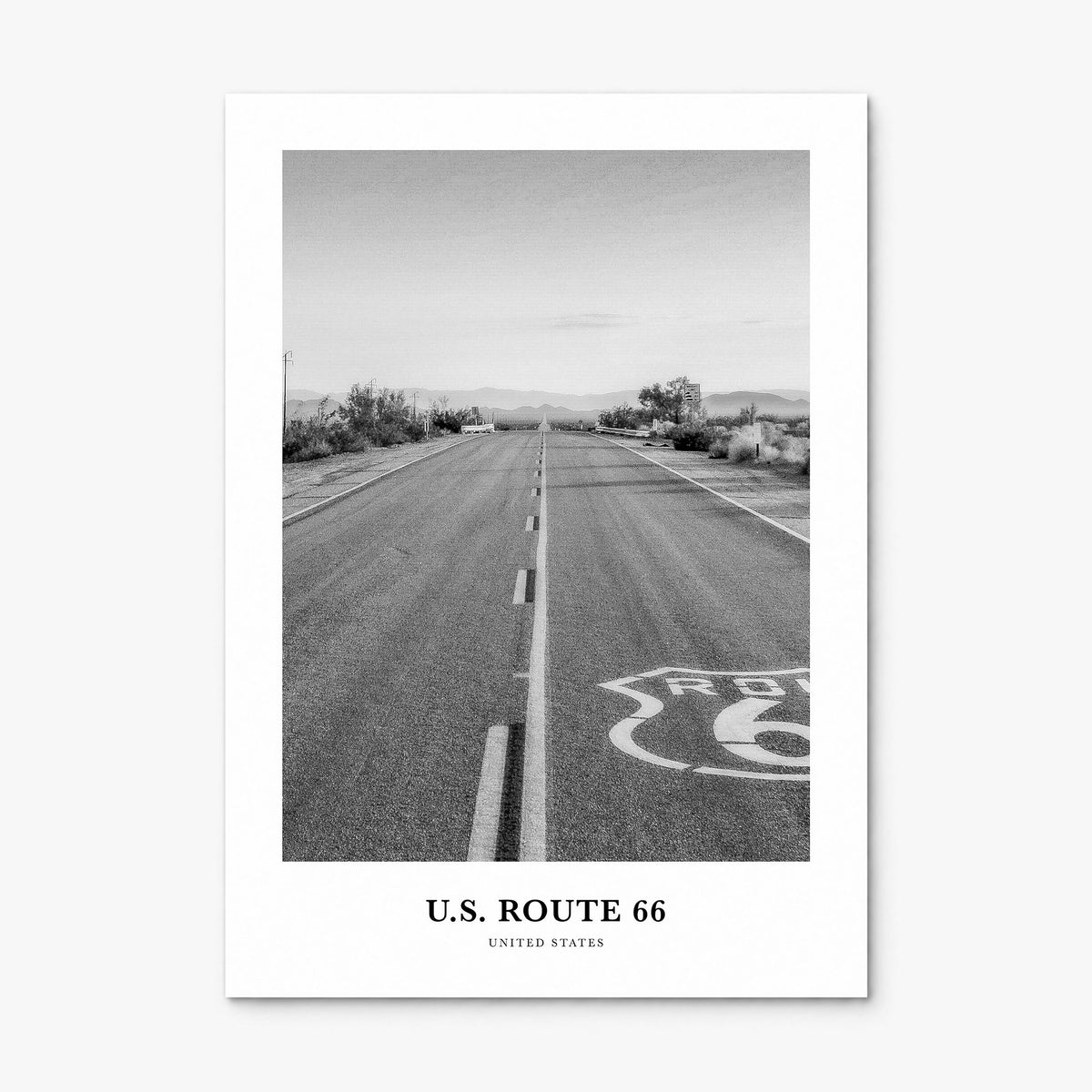 U.S. Route 66 Classic Poster, print only (unframed)