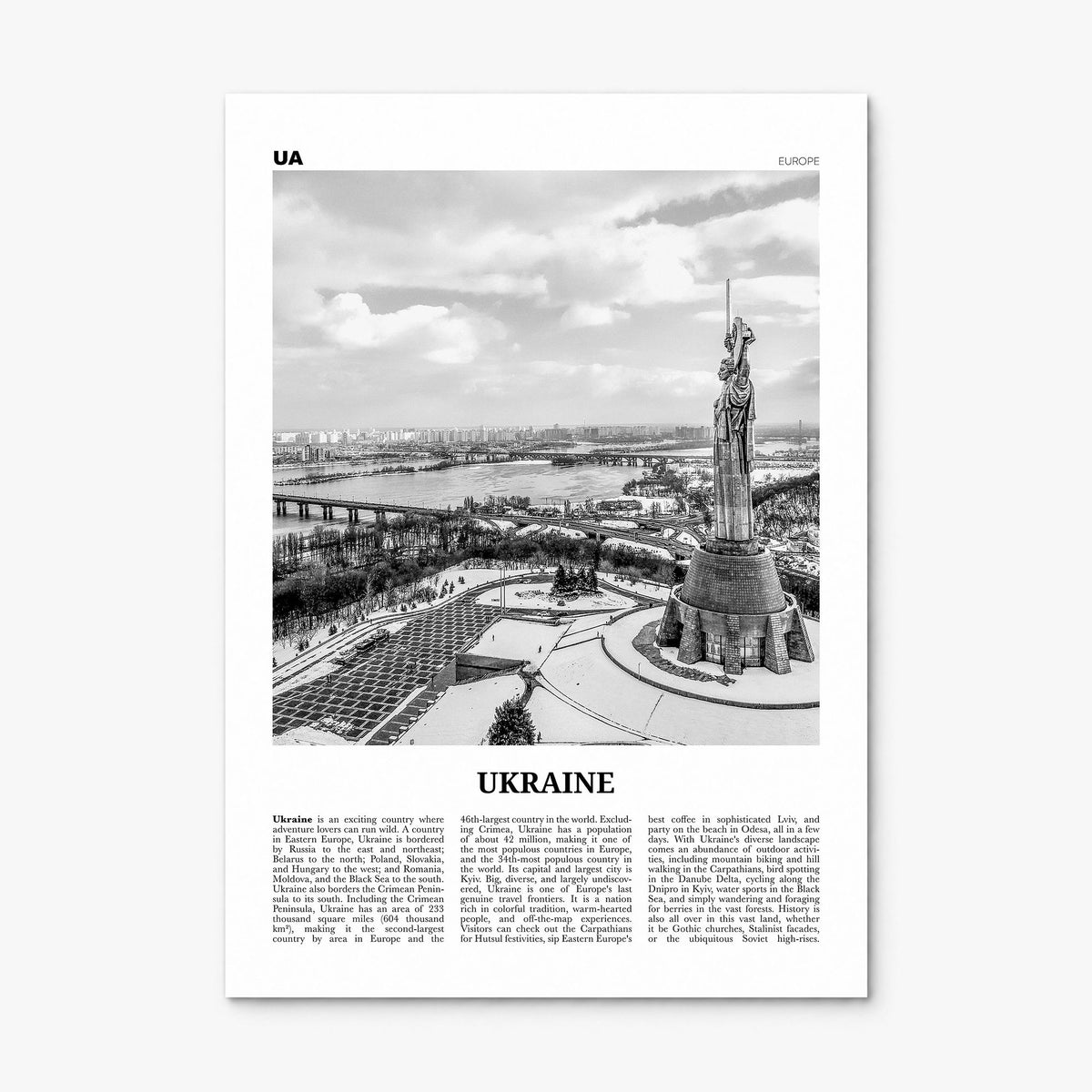 Ukraine Newspaper No 1 Poster, print only (unframed)