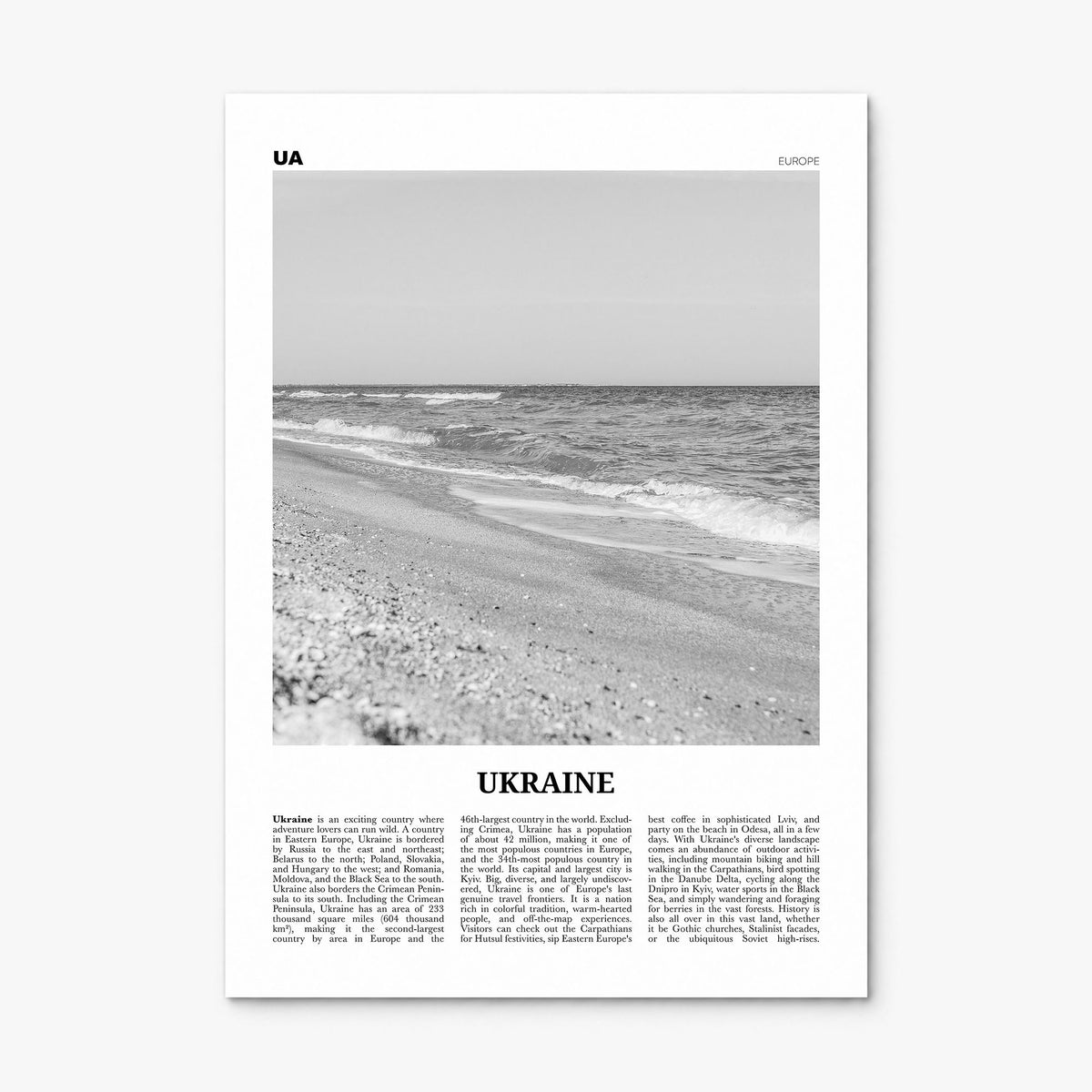 Ukraine Newspaper No 3 Poster, print only (unframed)