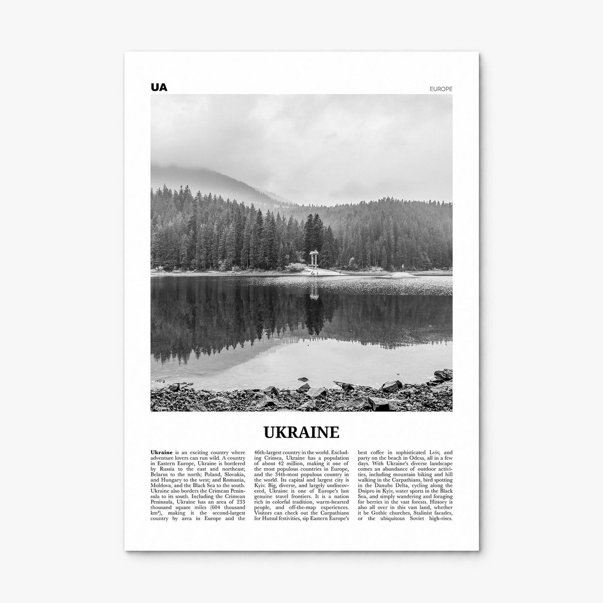 Ukraine Newspaper No 4 Poster, print only (unframed)