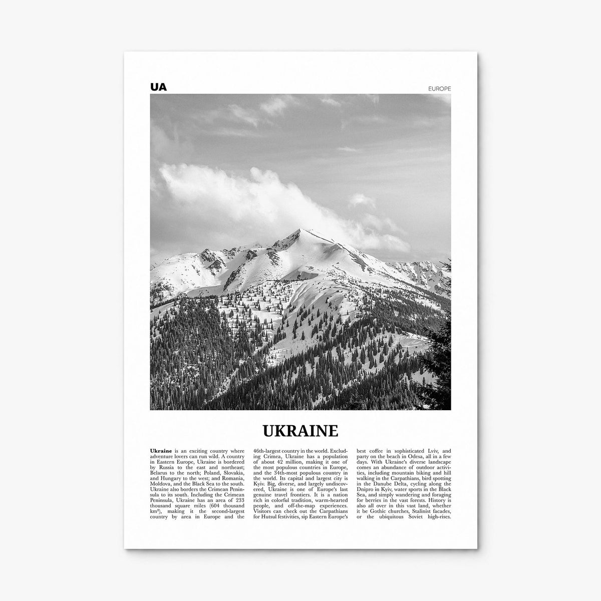 Ukraine Newspaper No 5 Poster, print only (unframed)