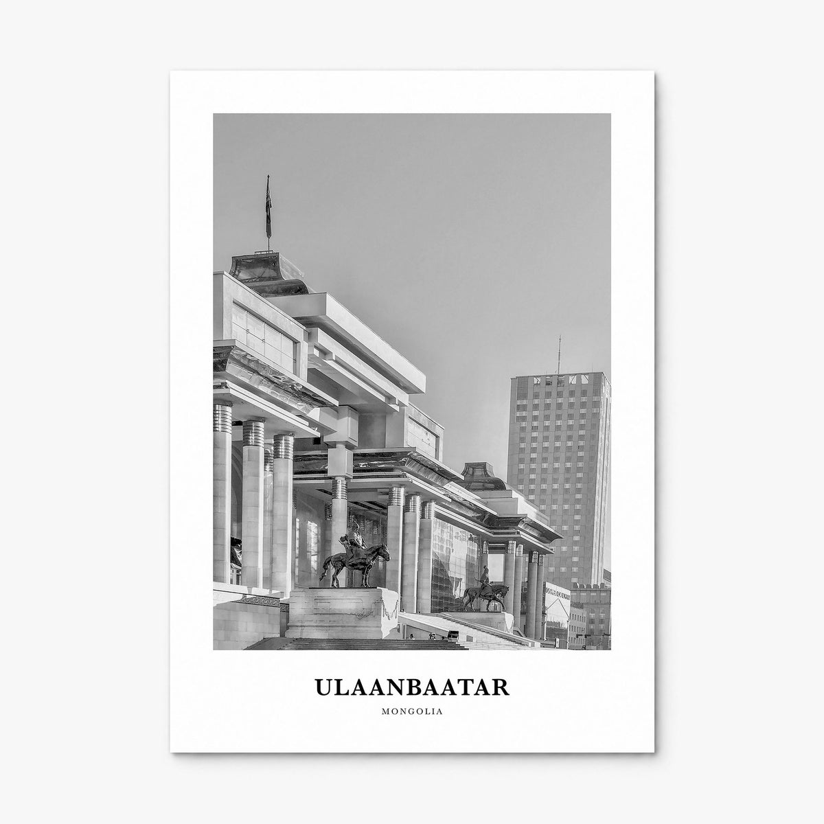 Ulaanbaatar Classic Poster, print only (unframed)