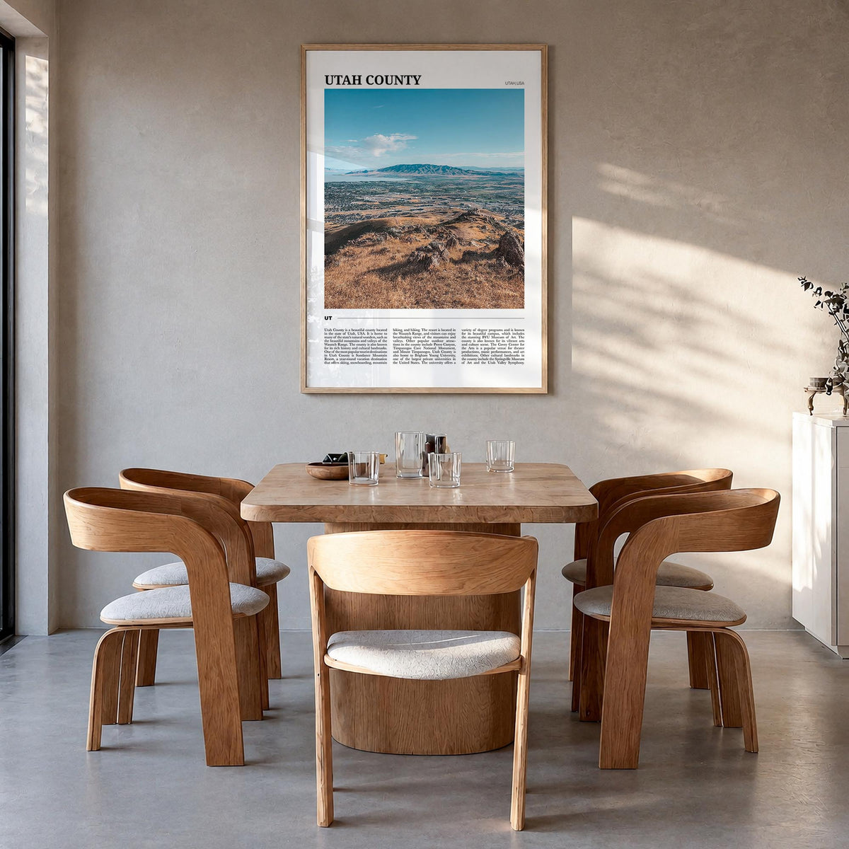 Utah County Travel Poster