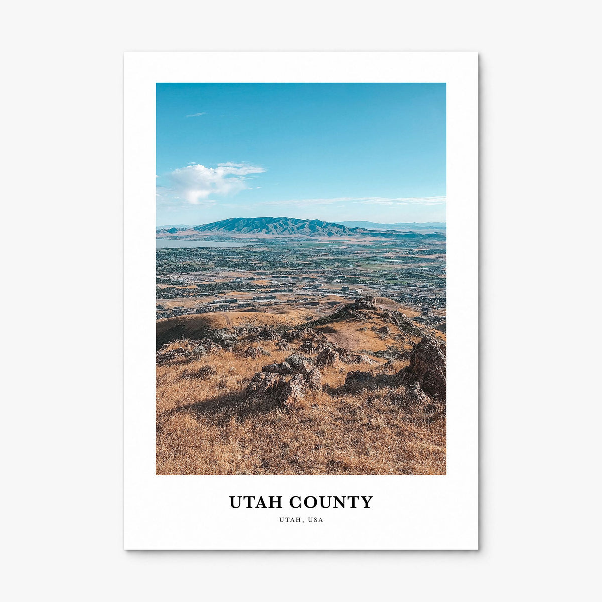 Utah County Classic Poster, print only (unframed)