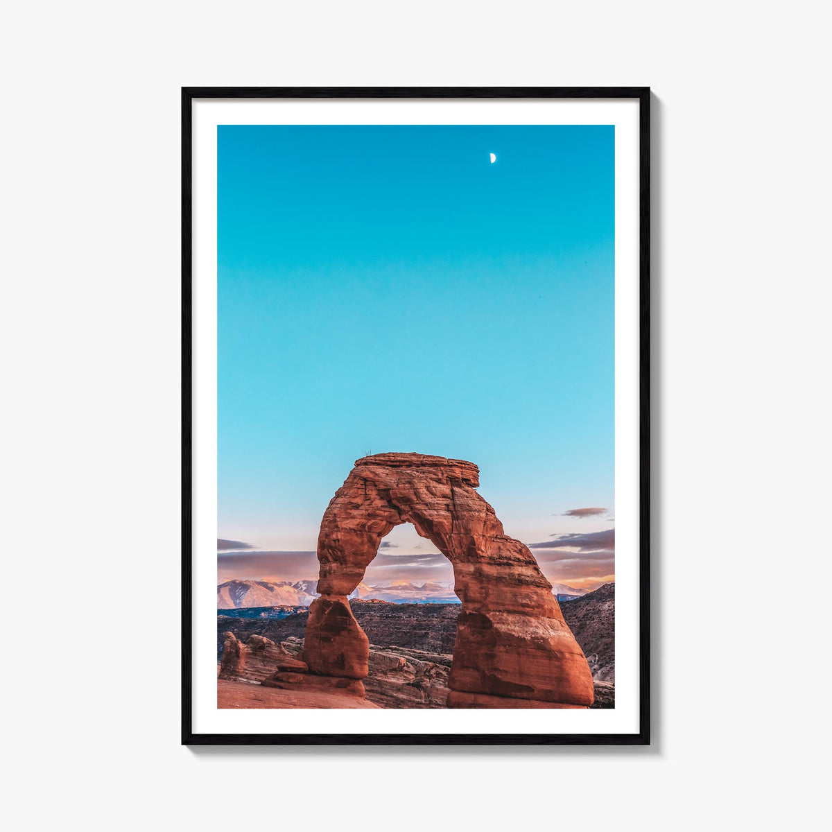 Utah no. 2 colorful photo poster of United States – vertical wall art, unframed print shown in interior mockup