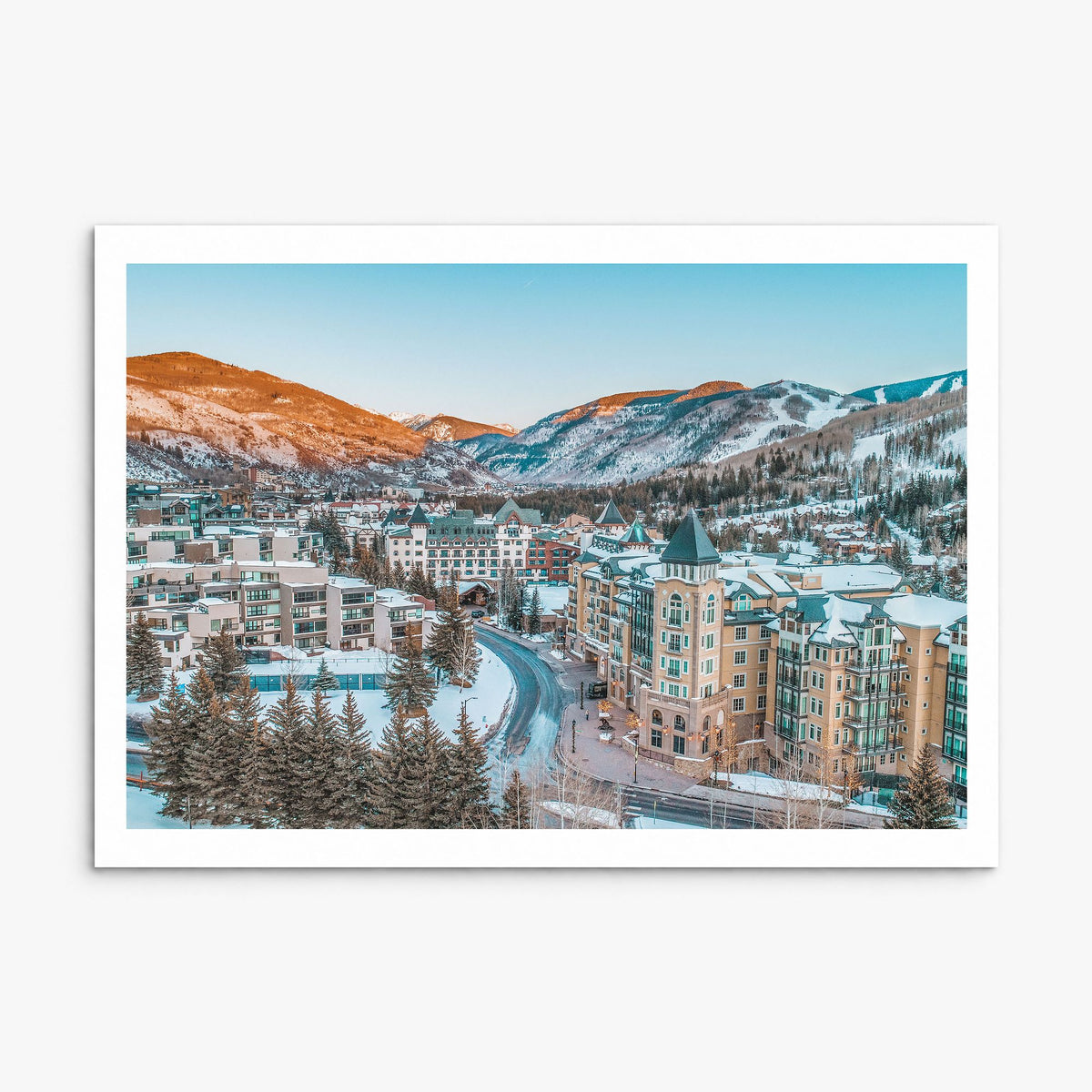Vail Photo Poster, print only (unframed), white border