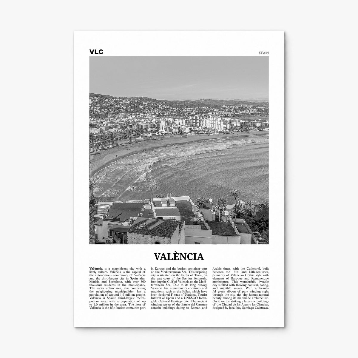 Valencia Newspaper No 1 Poster, print only (unframed)
