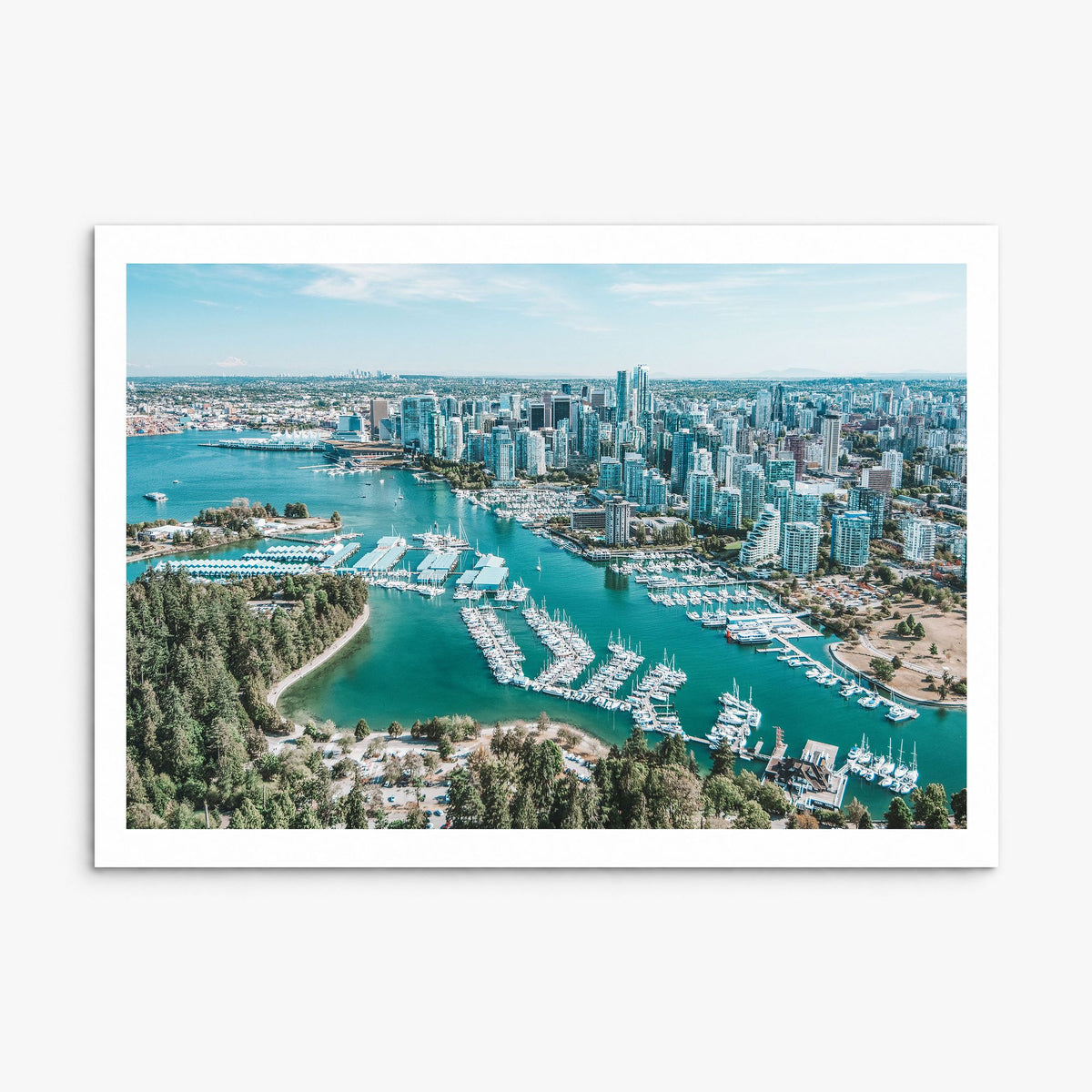 Vancouver, Canada Photo Poster, print only (unframed), white border
