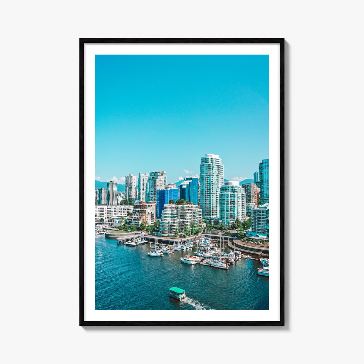 Vancouver, Canada no. 3 colorful photo poster of Canada – vertical wall art, unframed print shown in interior mockup