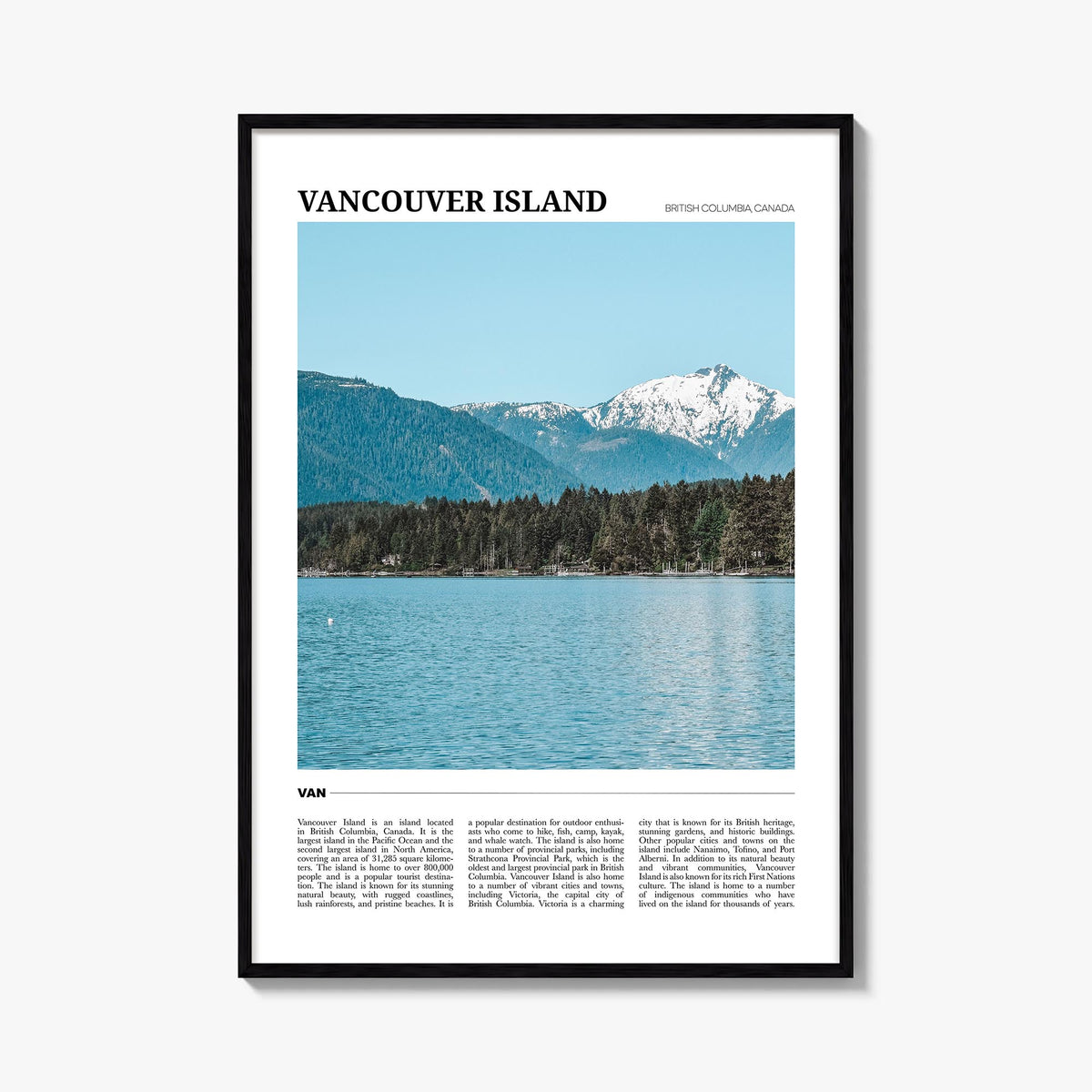 Vancouver Island Travel Poster