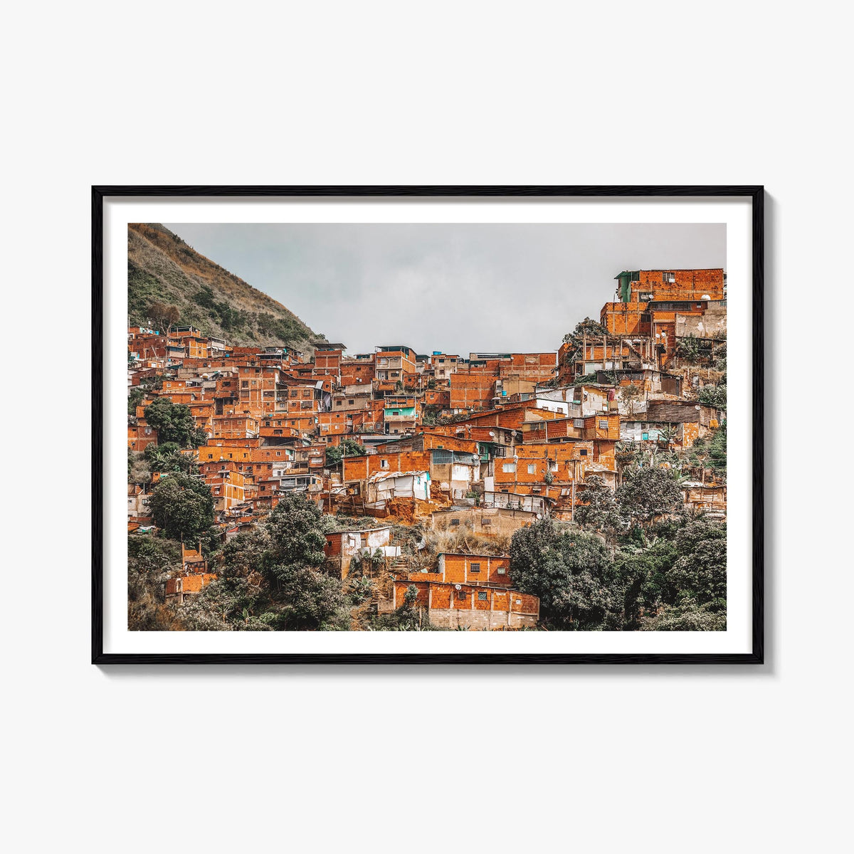 Venezuela colorful photo poster of South America – horizontal wall art, unframed print shown in interior mockup