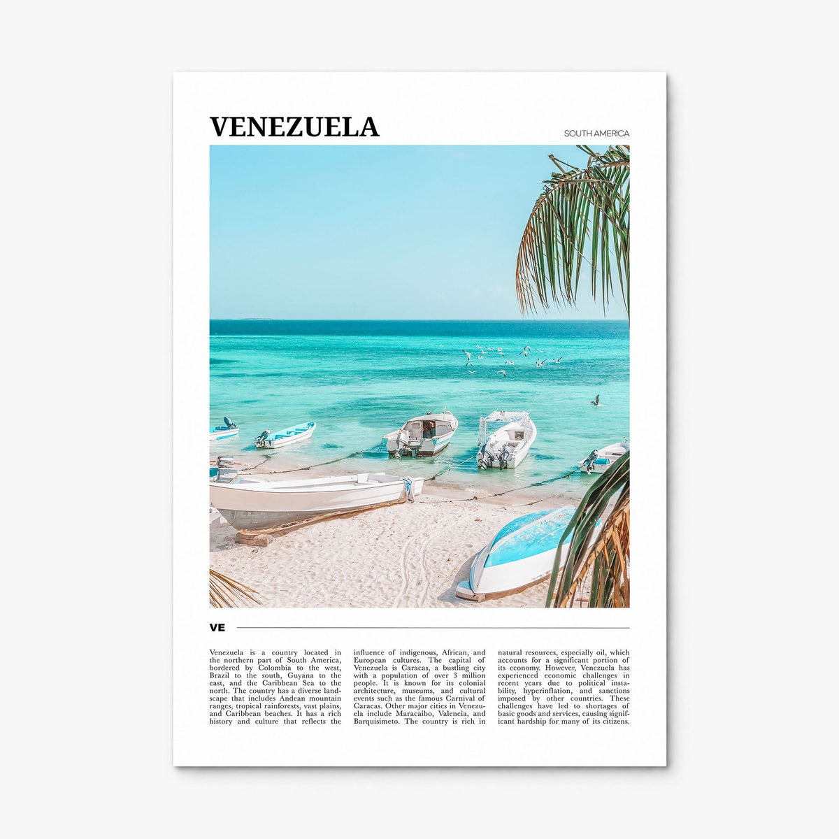 Venezuela Travel No 2 Poster, print only (unframed)