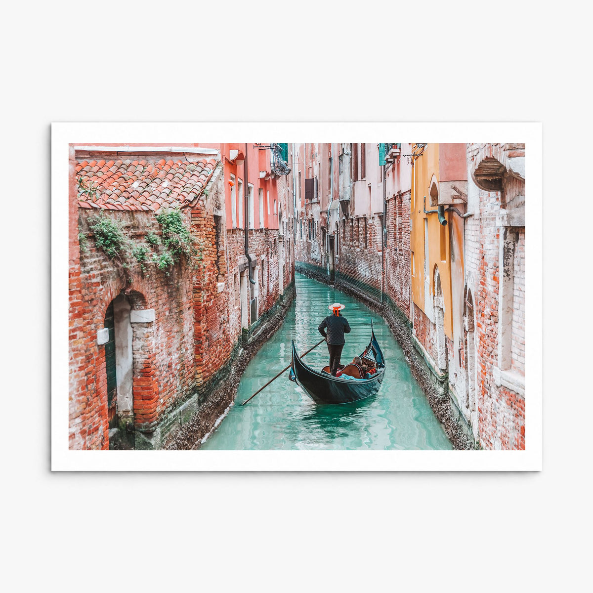 Venice Photo Poster, print only (unframed), white border