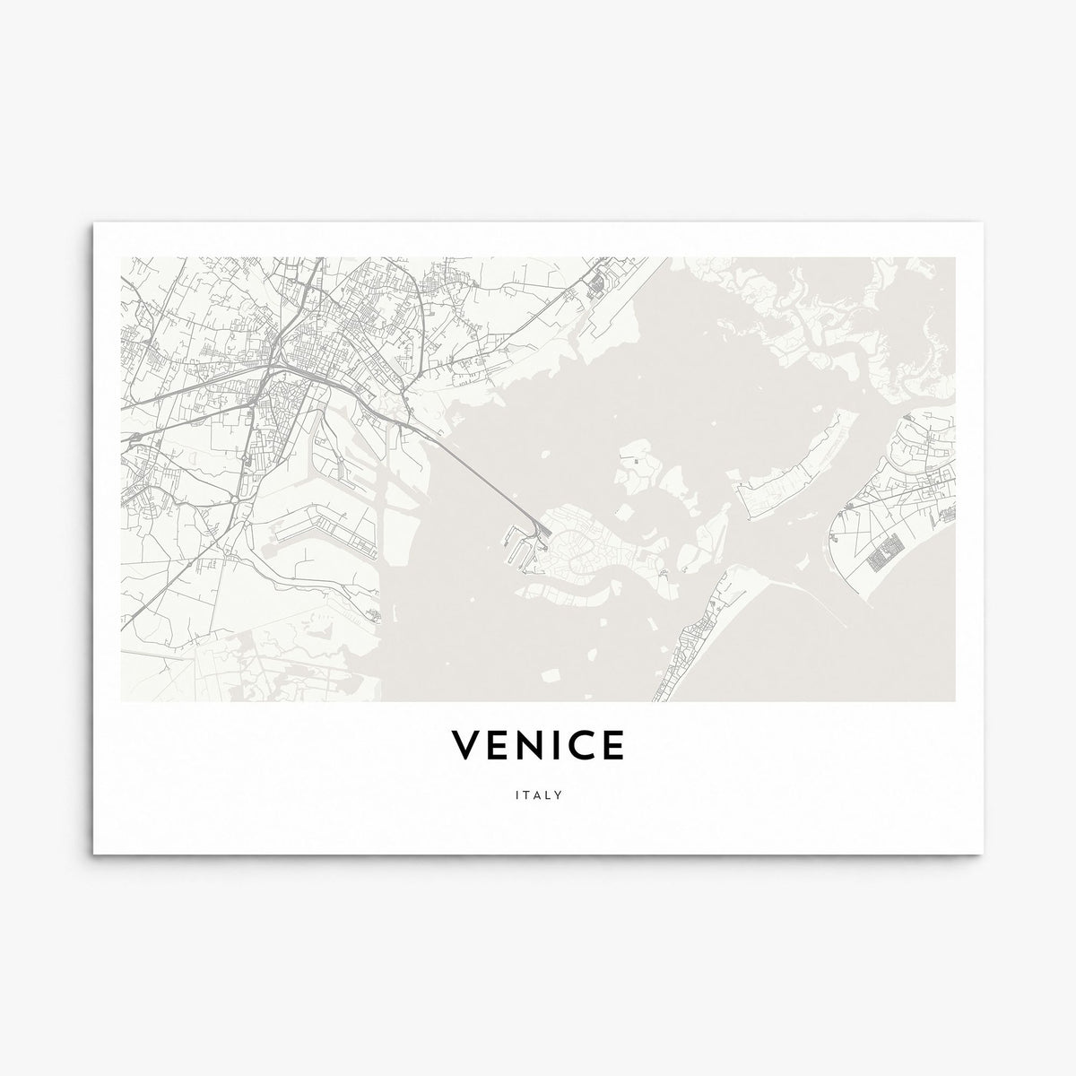 Venice Map Poster, print only (unframed)