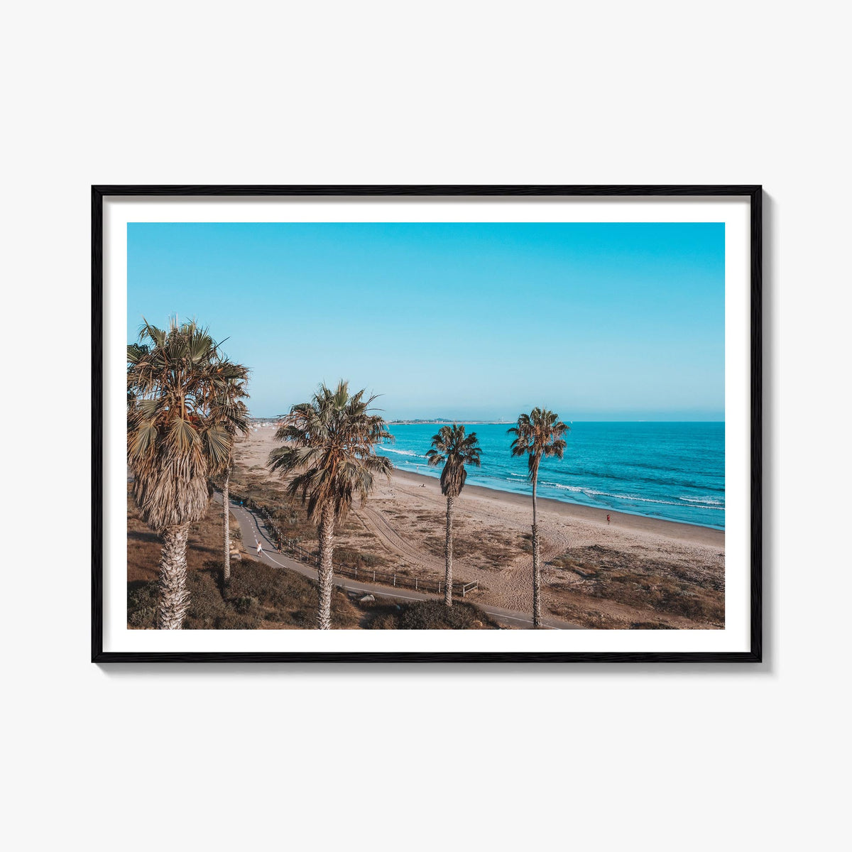 Ventura County colorful photo poster of California, USA – horizontal wall art, unframed print shown in interior mockup