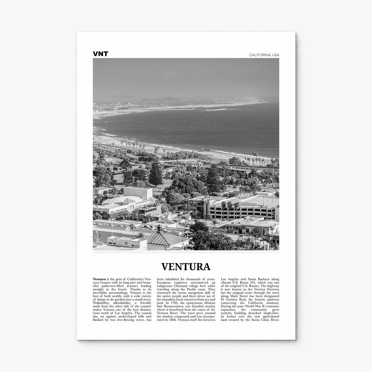 Ventura Newspaper No 1 Poster, print only (unframed)