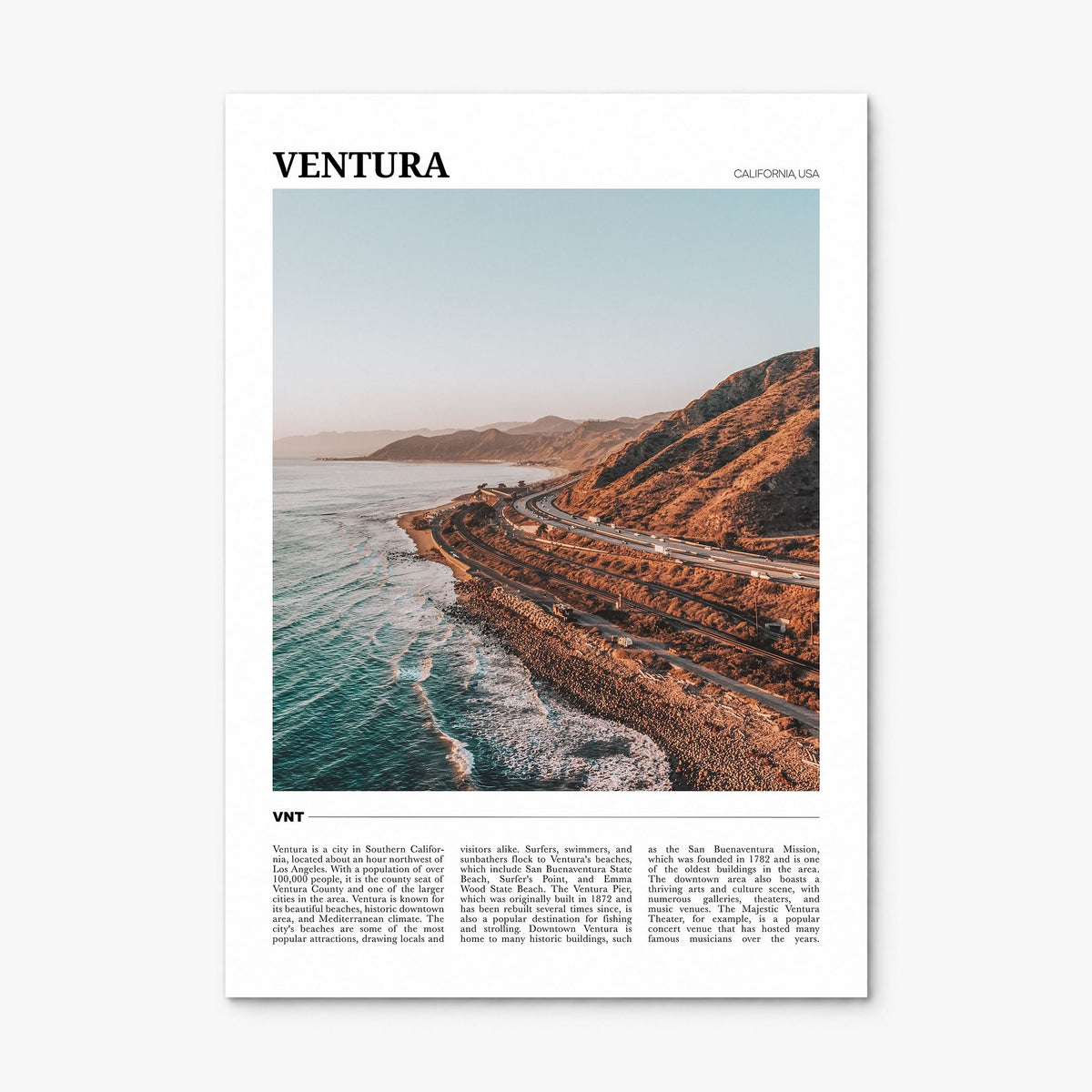 Ventura Travel No 1 Poster, print only (unframed)