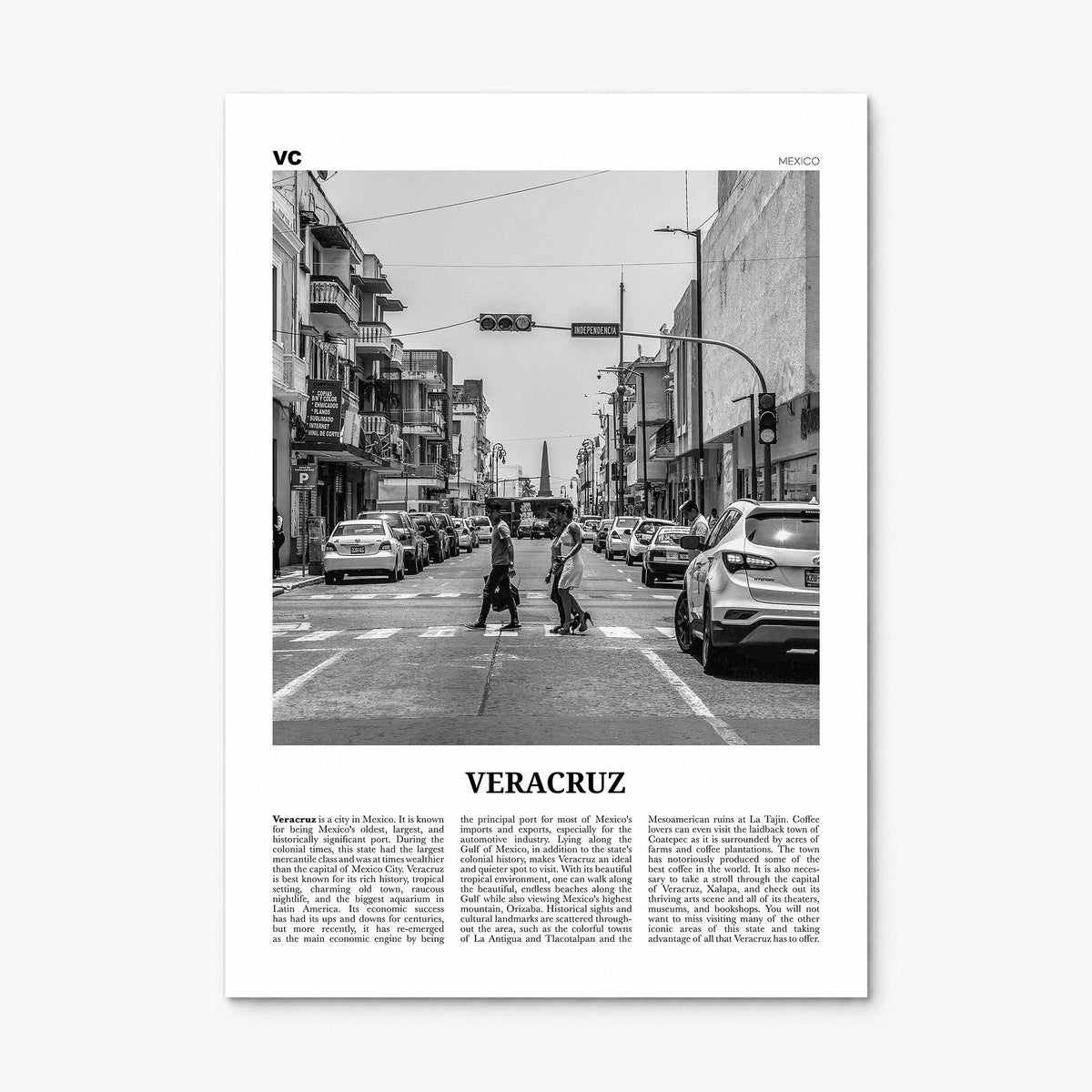Veracruz Newspaper Poster, print only (unframed)