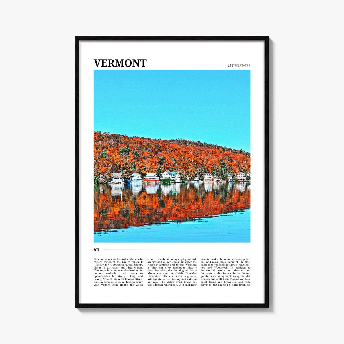 Vermont Travel No 2 Poster