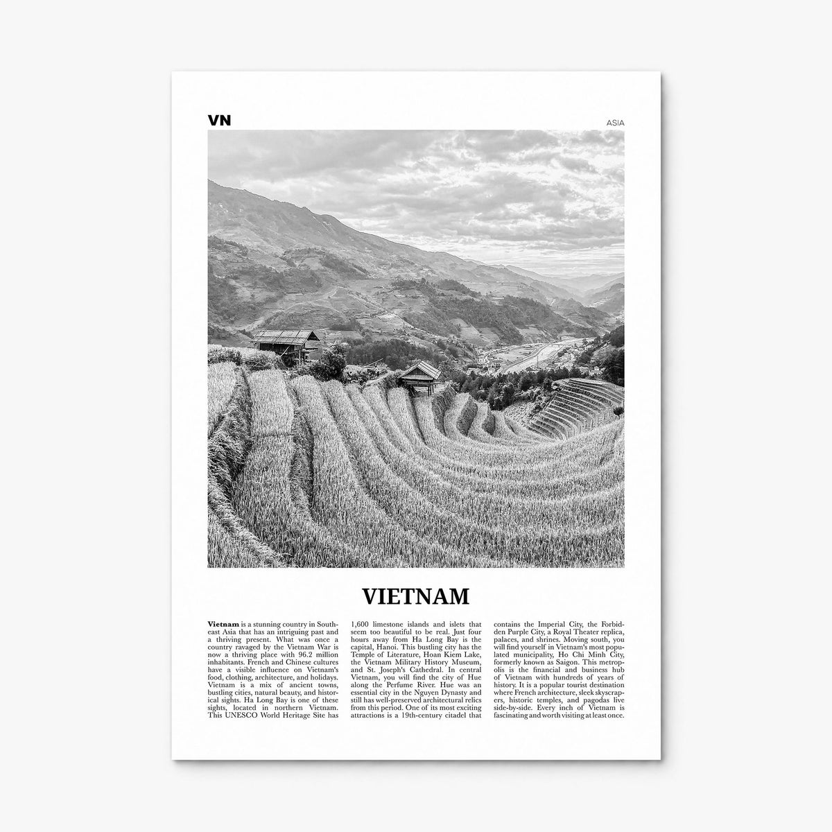 Vietnam Newspaper No 3 Poster, print only (unframed)