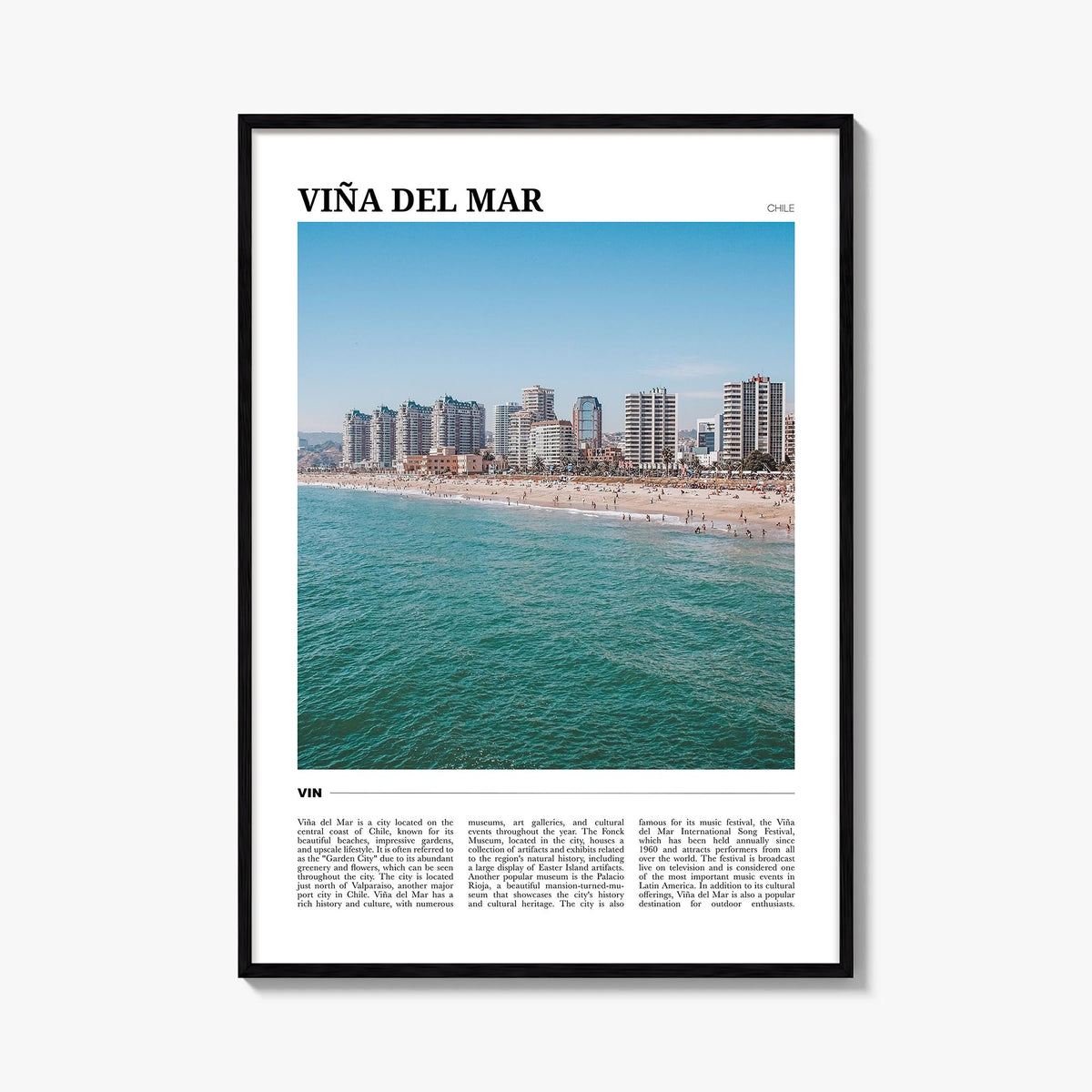 Viña del Mar Travel Poster