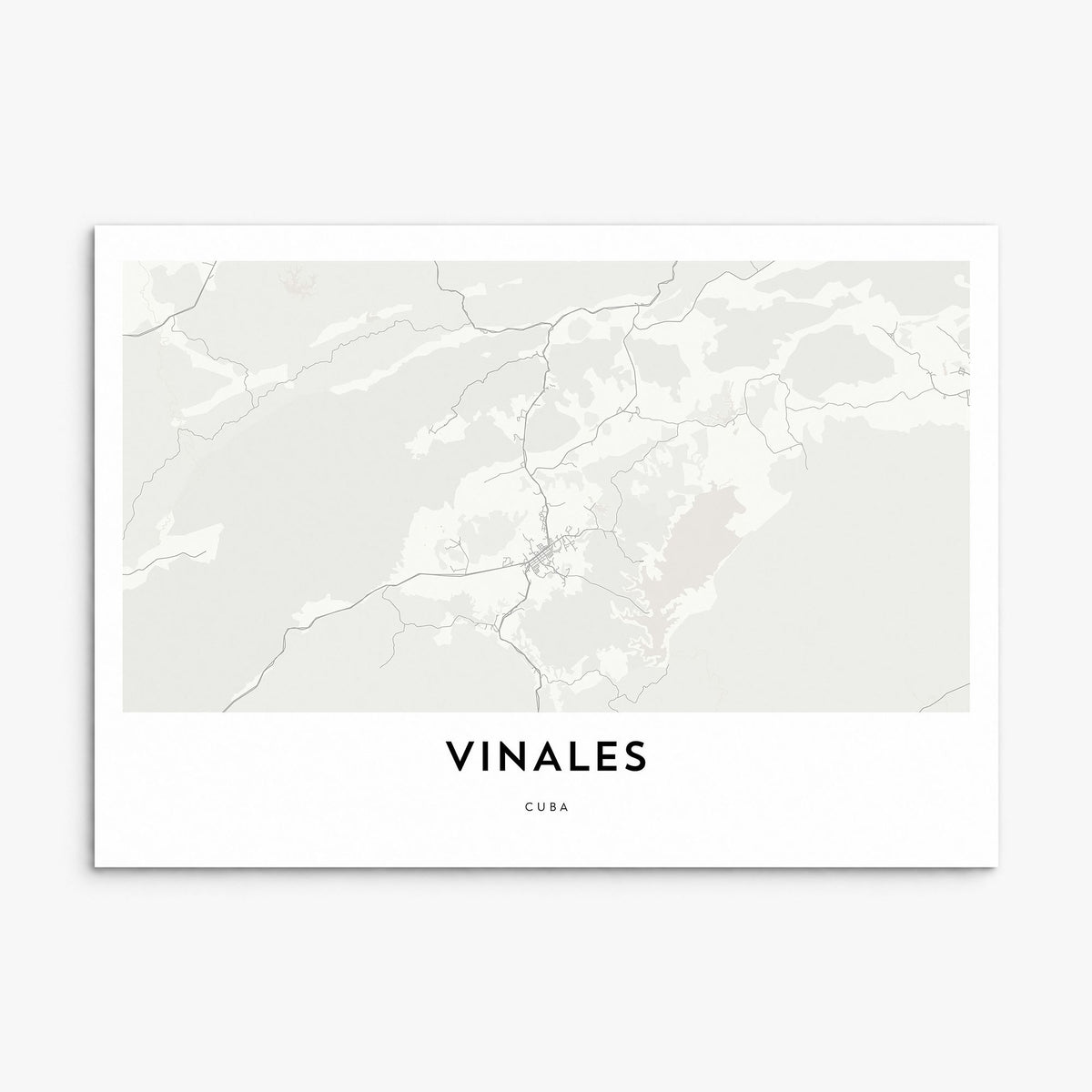 Viñales Map Poster, print only (unframed)