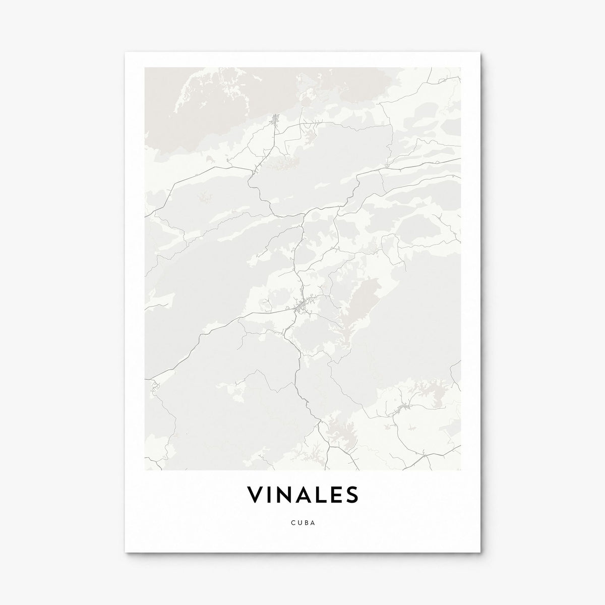 Viñales Map Poster, print only (unframed)