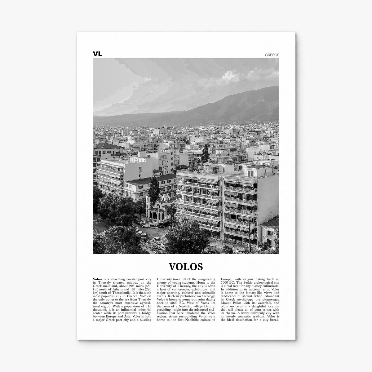Volos Newspaper Poster, print only (unframed)