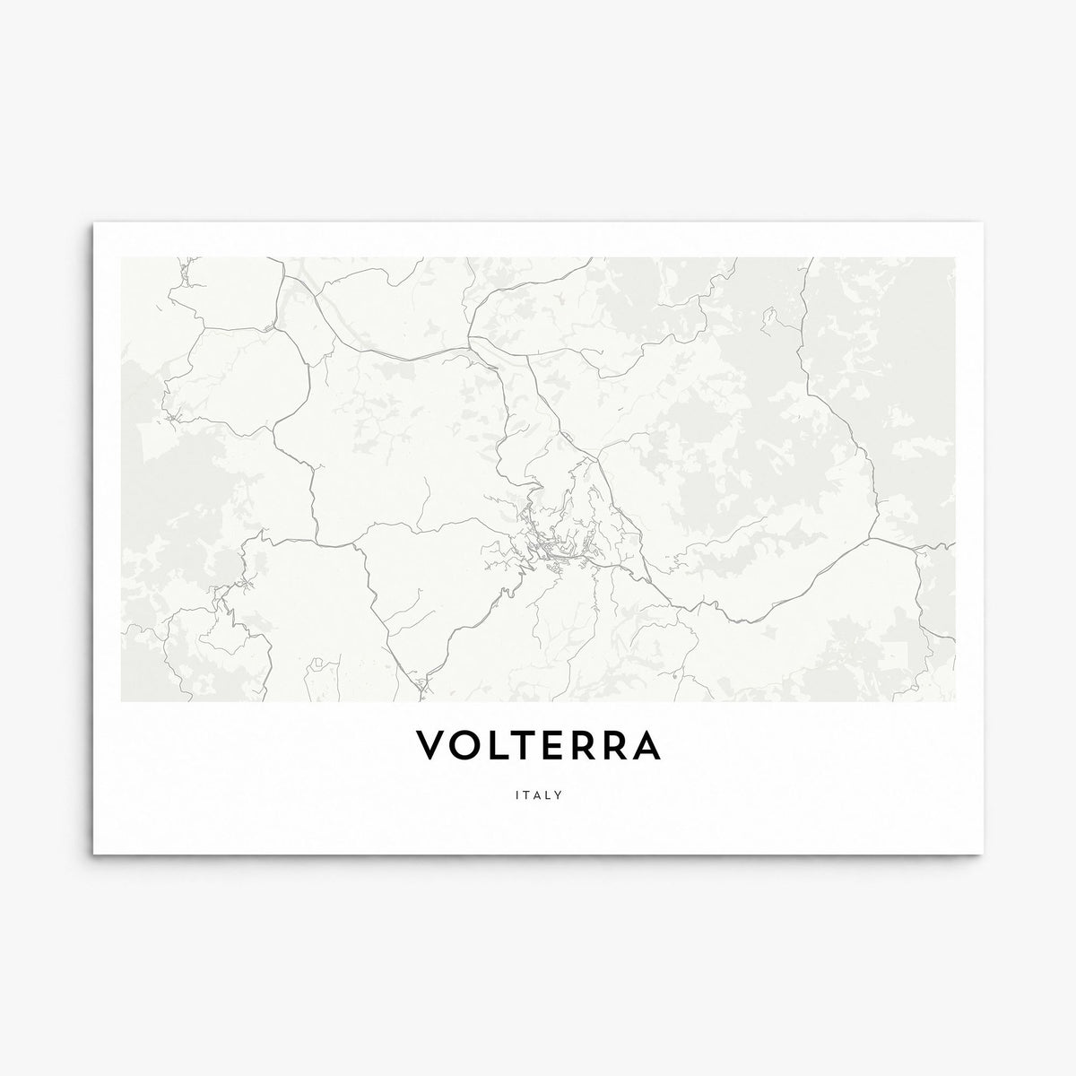 Volterra Map Poster, print only (unframed)