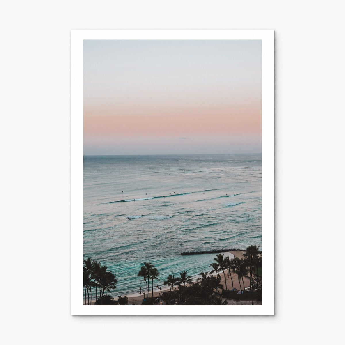 Waikiki Photo No 2 Poster, print only (unframed), white border
