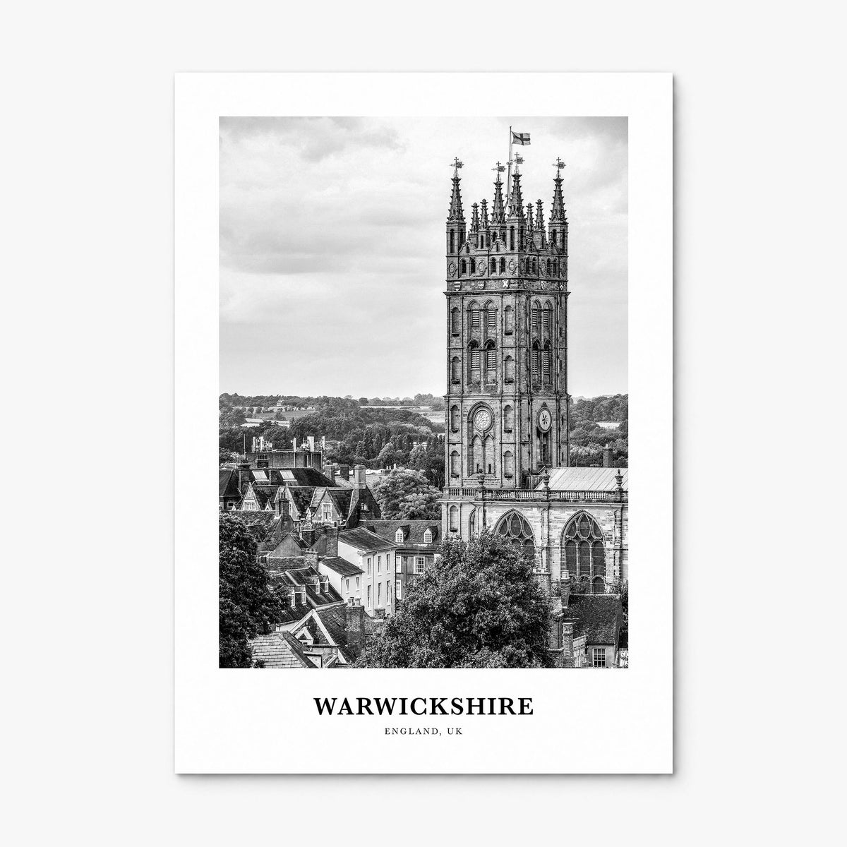 Warwickshire Classic Poster, print only (unframed)