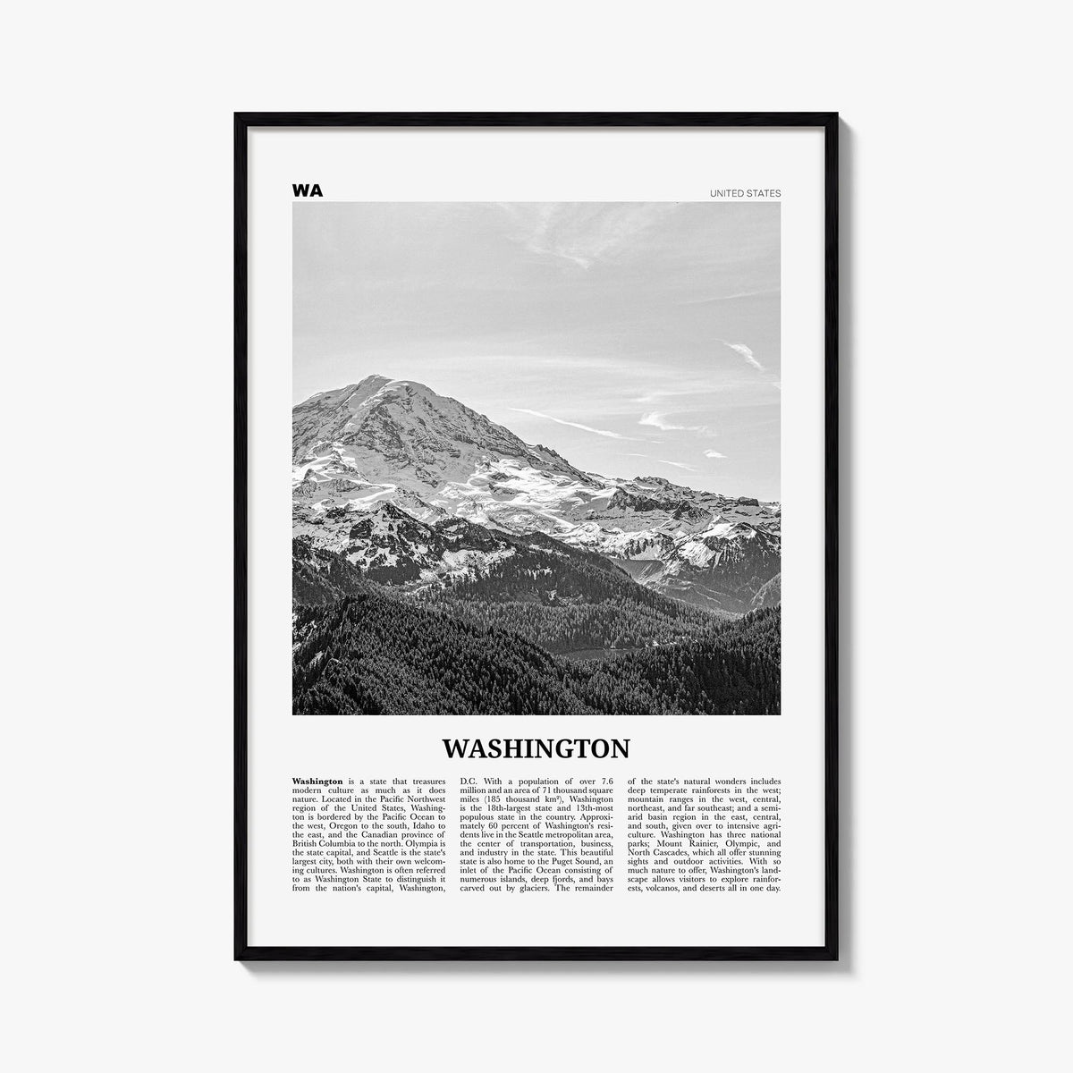 Washington (State) Newspaper No 1 Poster