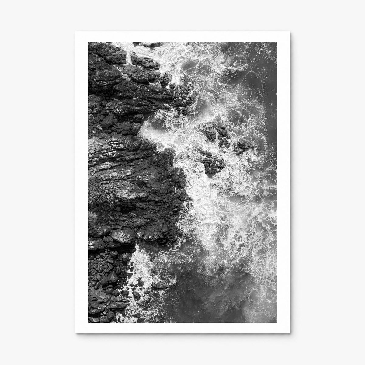 Waves Crashing Photo No 1 Poster, print only (unframed), white border