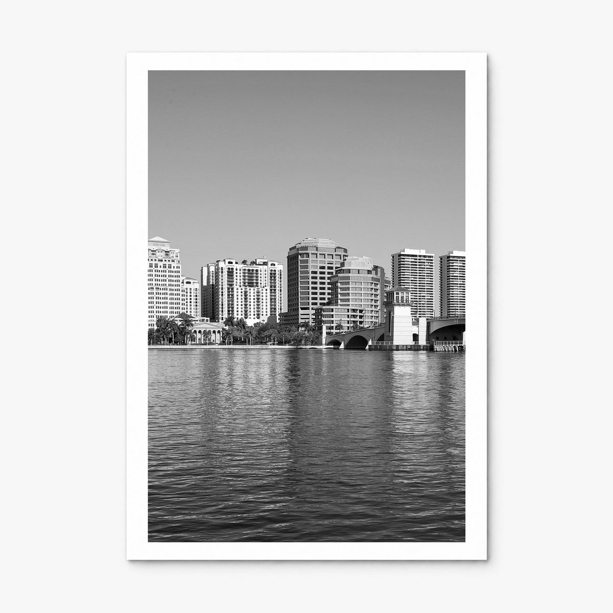 West Palm Beach Photo Poster, print only (unframed), white border