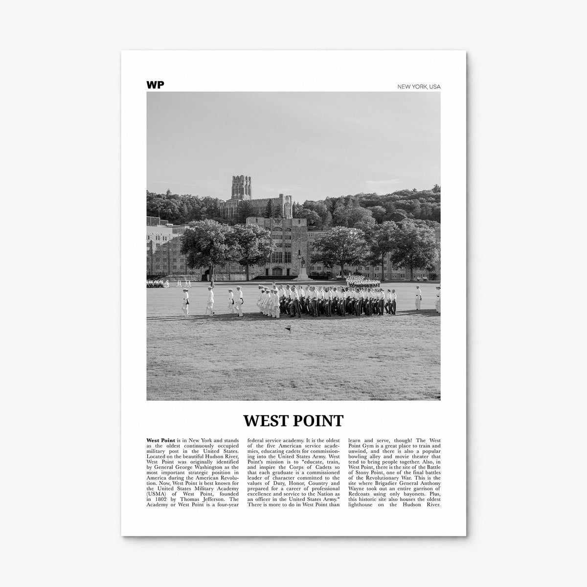 West Point Newspaper Poster, print only (unframed)