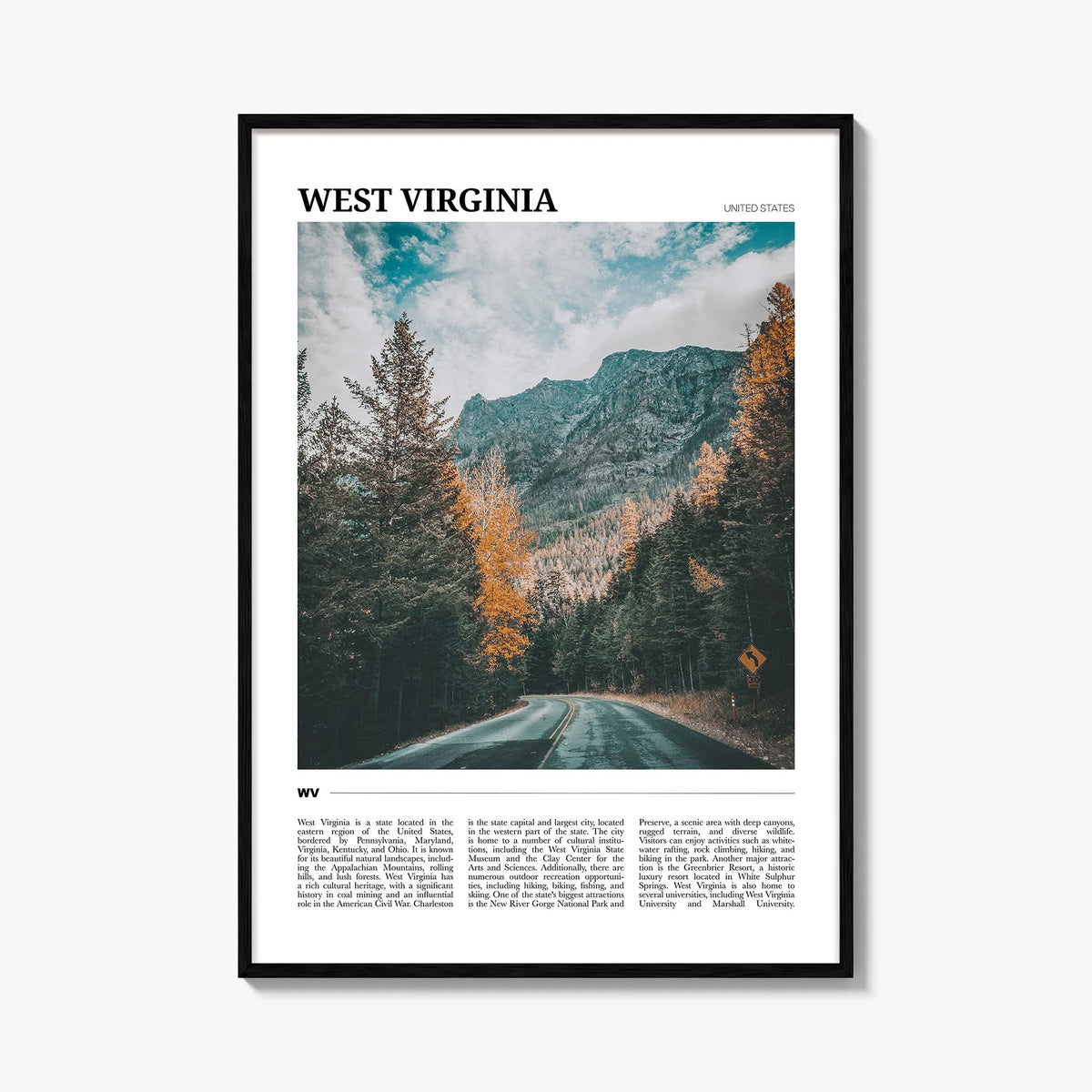 West Virginia Travel Poster