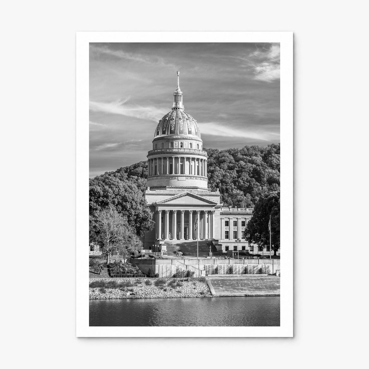 West Virginia Photo Poster, print only (unframed), white border