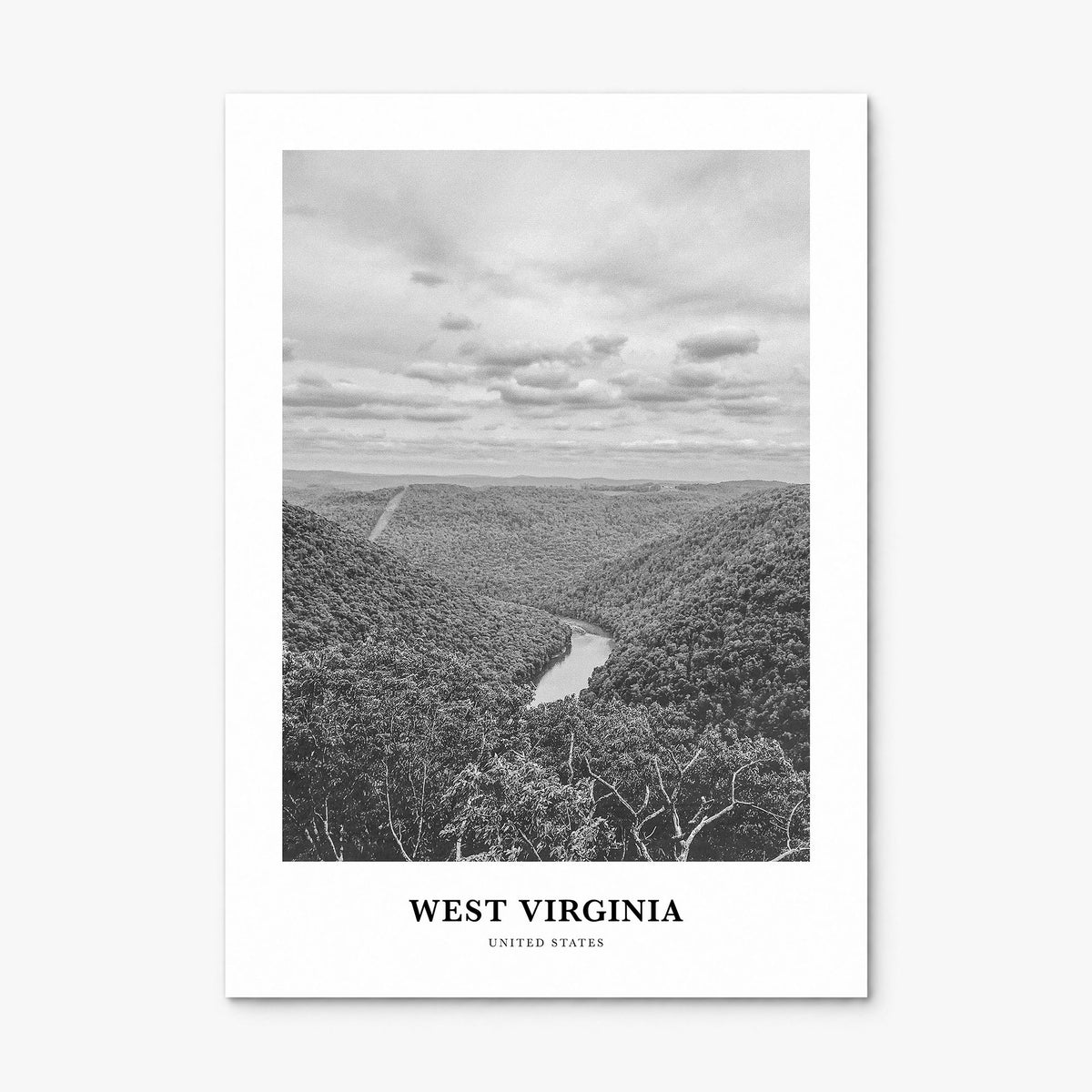 West Virginia Classic Poster, print only (unframed)