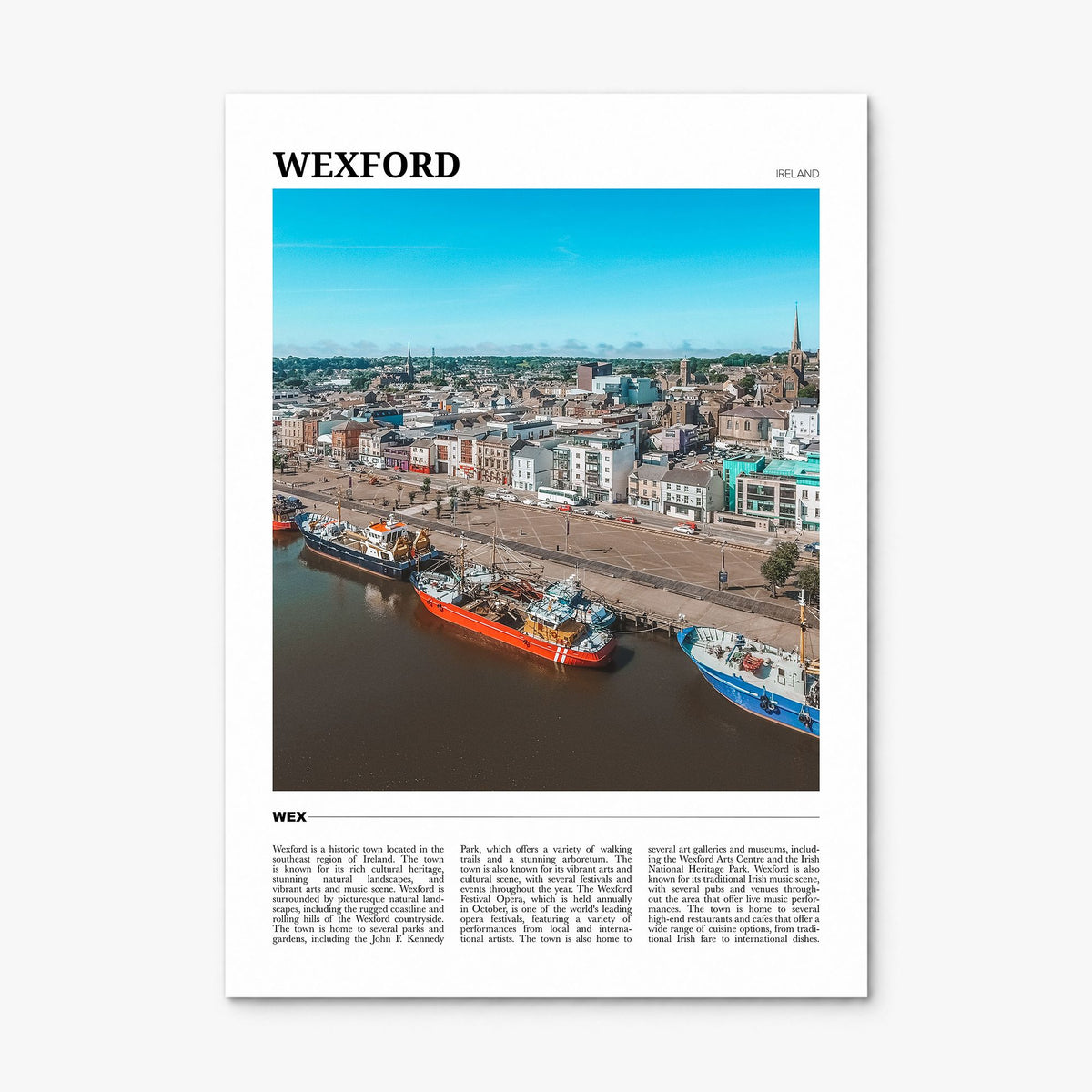 Wexford Travel Poster, print only (unframed)