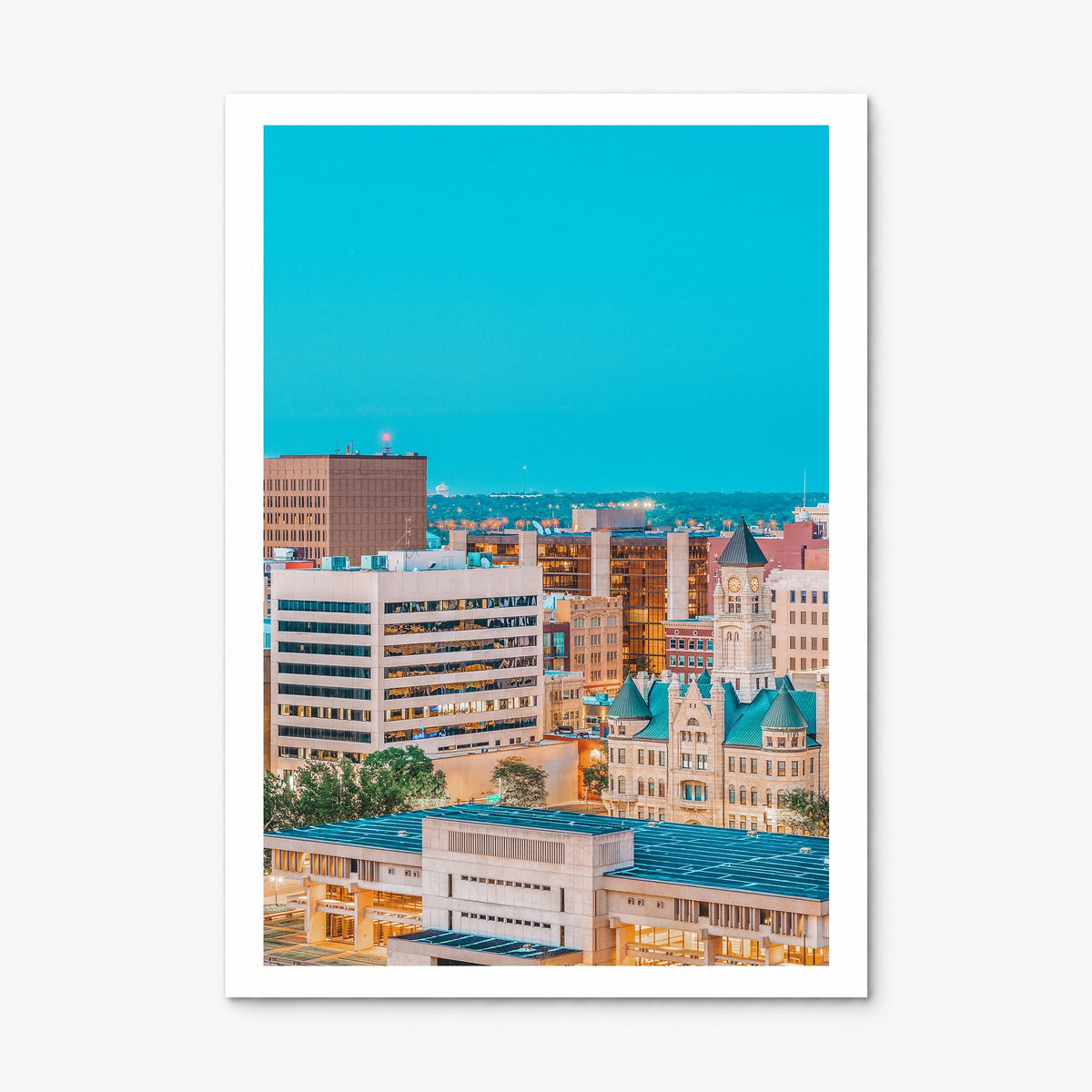 Wichita Photo Poster, print only (unframed), white border