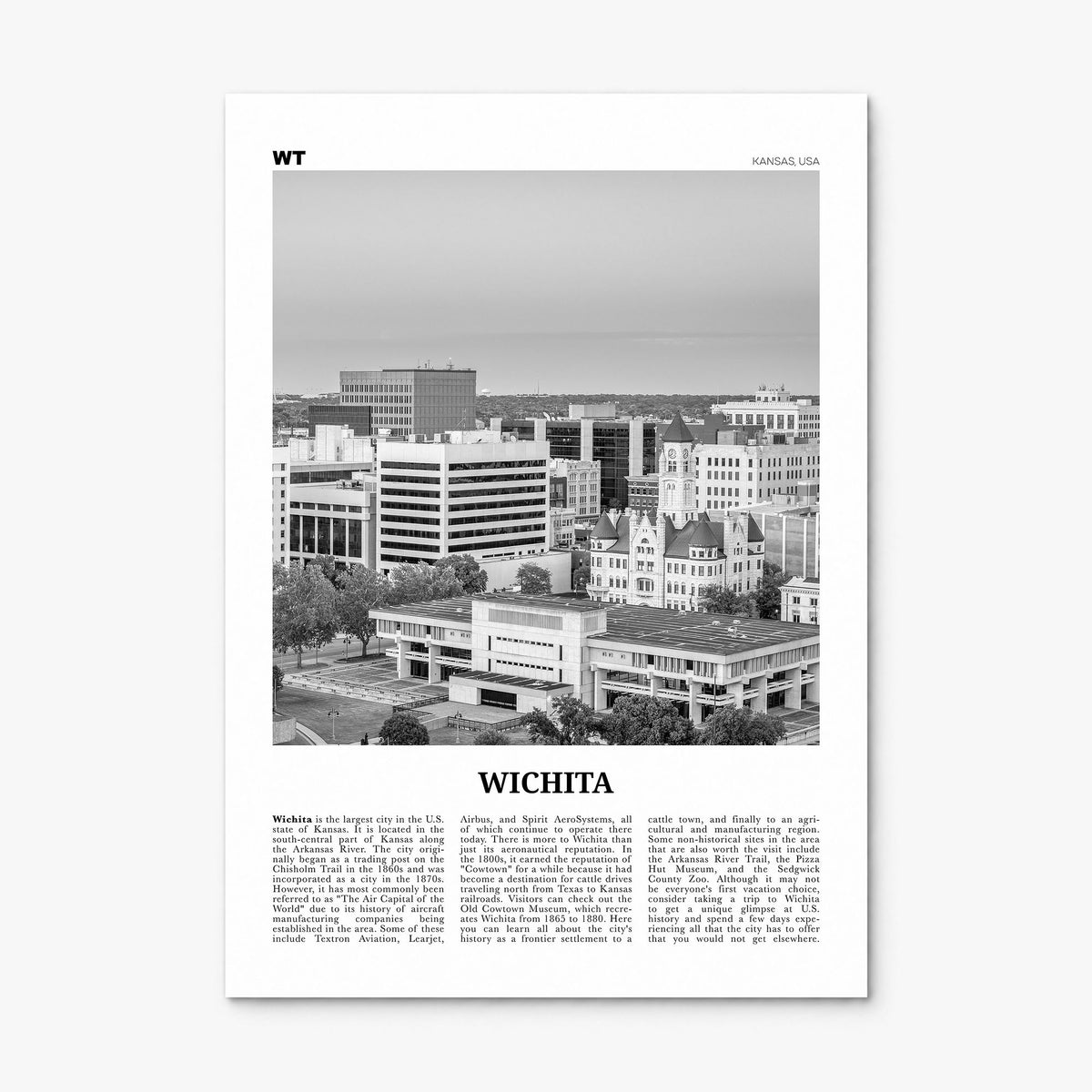 Wichita Newspaper Poster, print only (unframed)