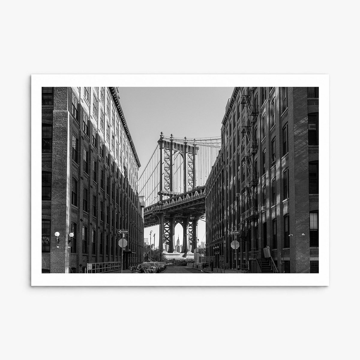 Williamsburg, New York Photo Poster, print only (unframed), white border