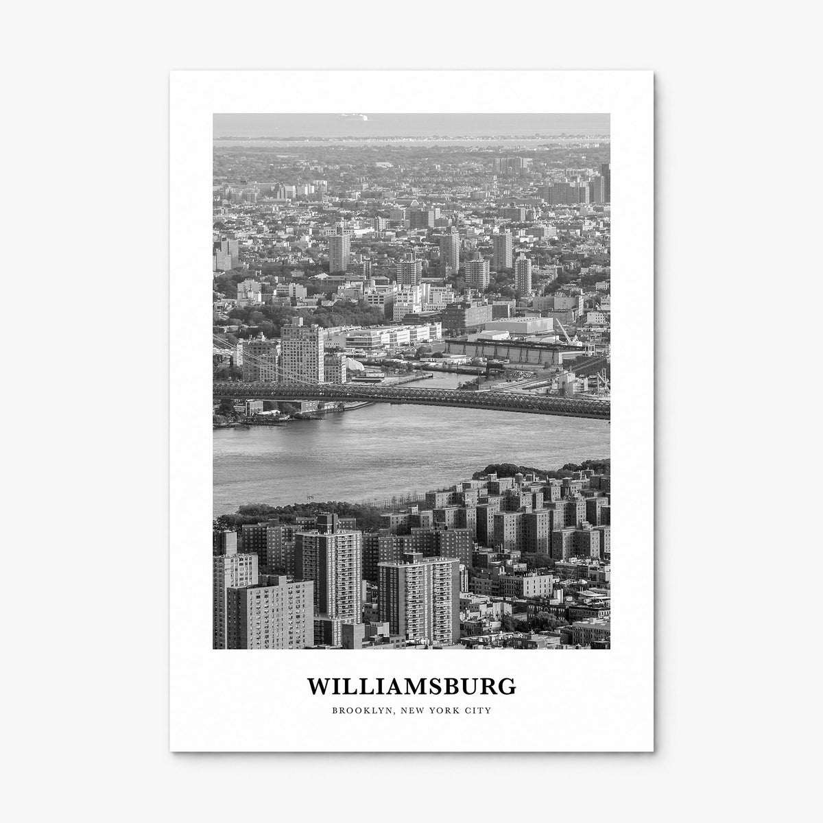 Williamsburg, New York Classic No 1 Poster, print only (unframed)