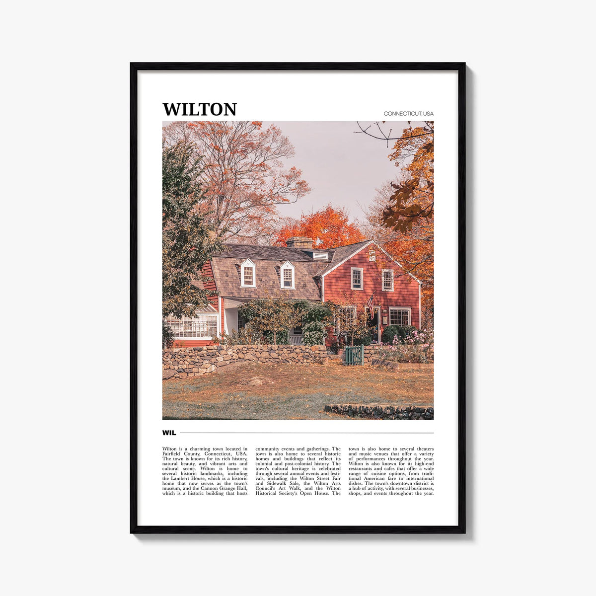 Wilton Travel Poster