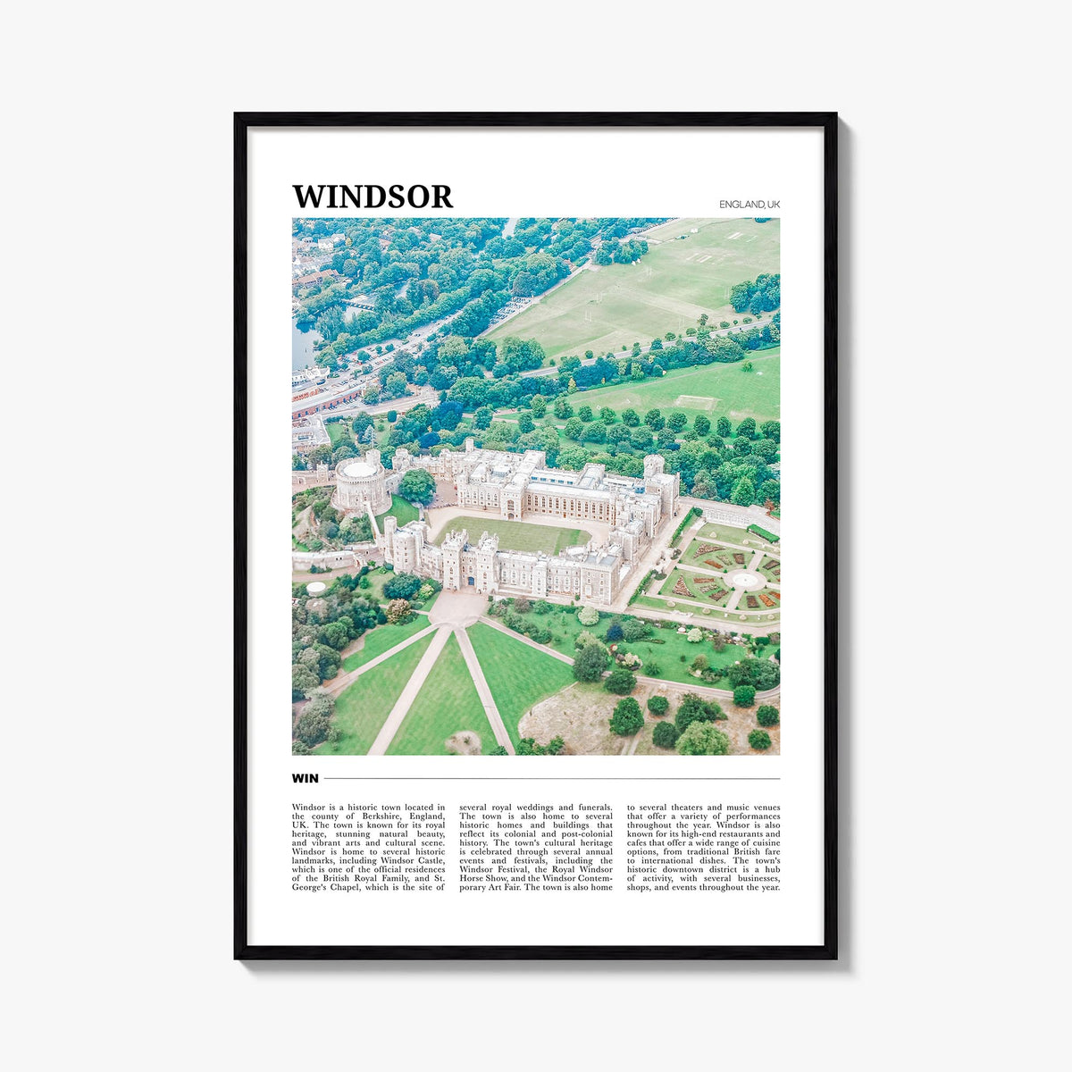 Windsor, England Travel Poster