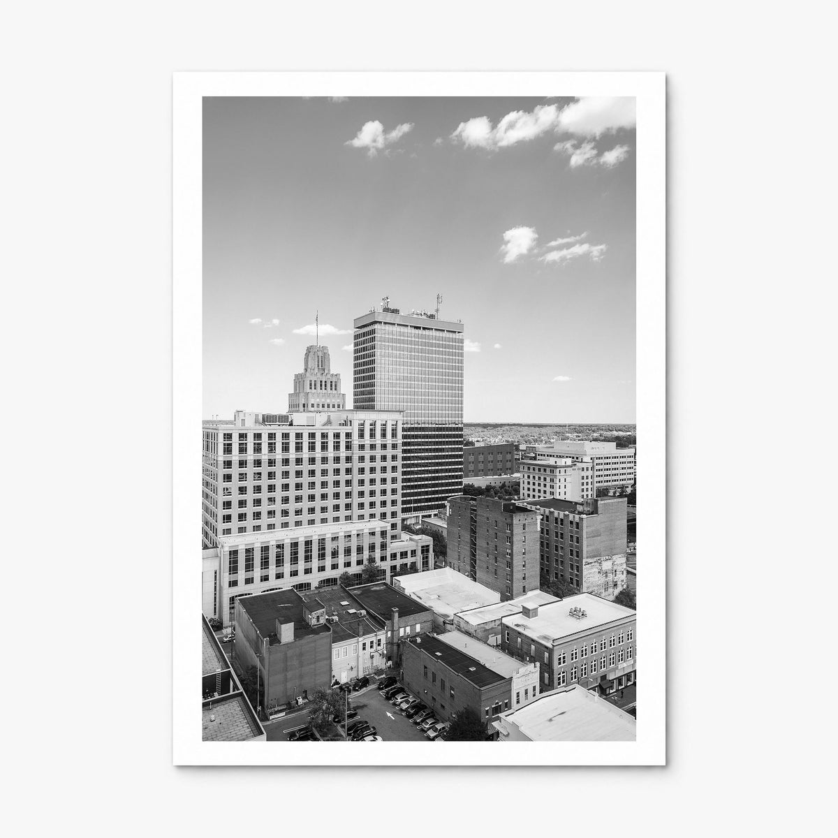 Winston-Salem Photo Poster, print only (unframed), white border
