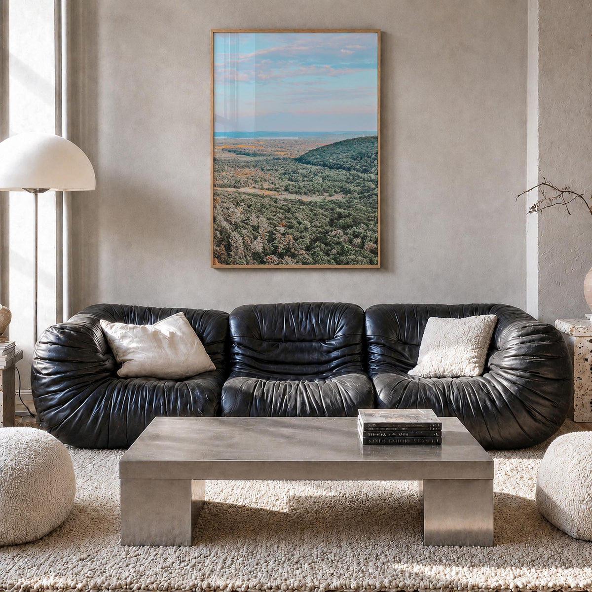 Wisconsin no. 1 colorful photo poster of United States – vertical wall art in natural wood frame, hanging on wall