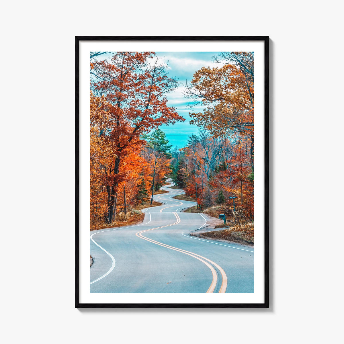 Wisconsin no. 2 colorful photo poster of United States – vertical wall art, unframed print shown in interior mockup